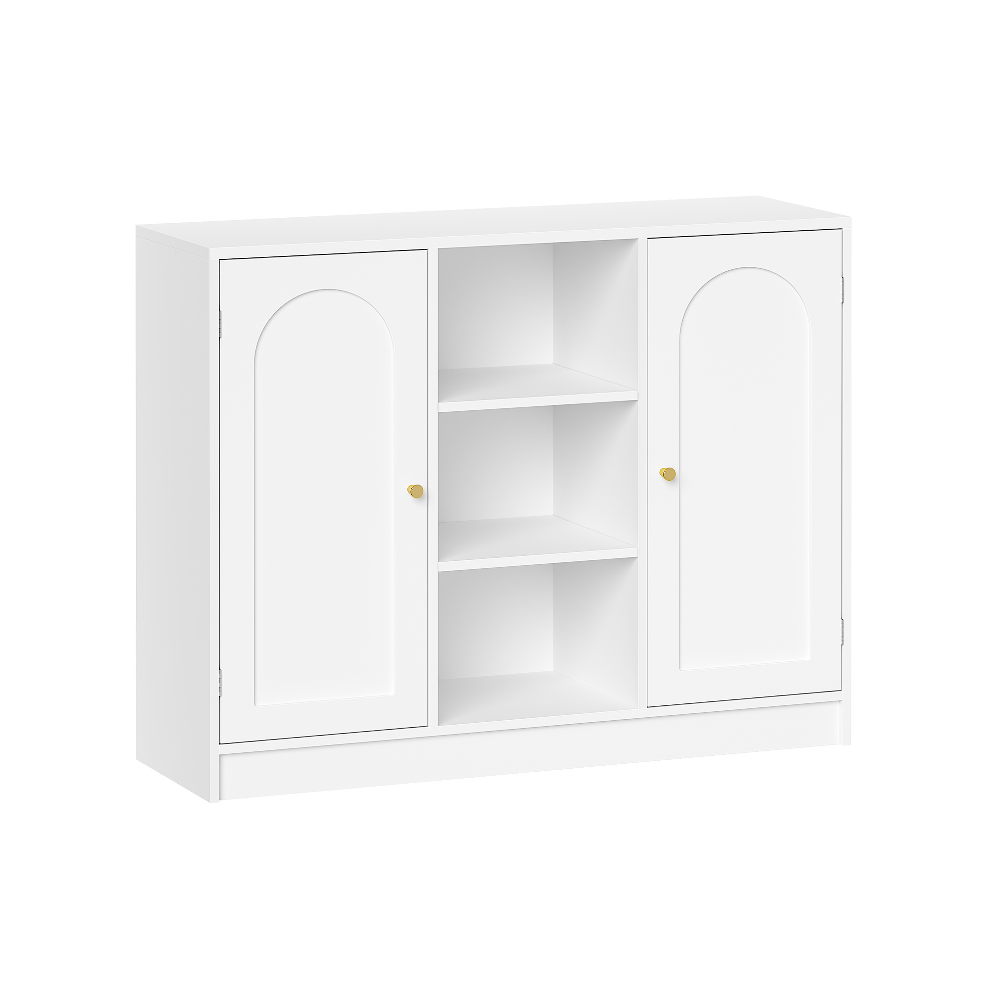 TEMU Mobile da Bagno, Armadio di stoccaggio, Mobile da cucina, Ripiani Aperti Regolabili e 2 ante, 30 x 100 x 81,5 cm, per Bagno, Soggiorno, , Cucina