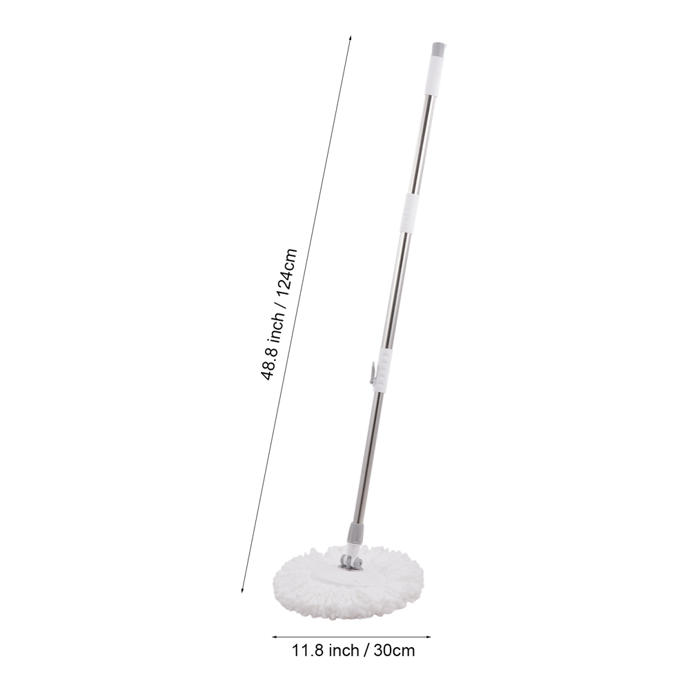 pedal spin mop and bucket set 360 rotating floor cleaning system with detergent holder hands free wringer design grey details 4