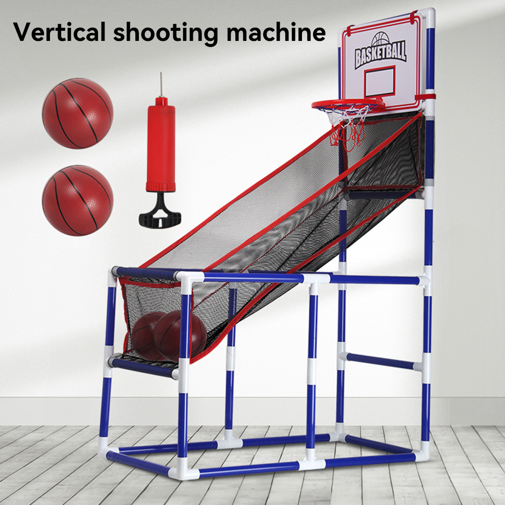 TEMU Portable Indoor/outdoor Basketball Stand, Basketball Game Set,with 2 Balls Air Pump - Indoor Toy Basketball Shooting System- Sports For