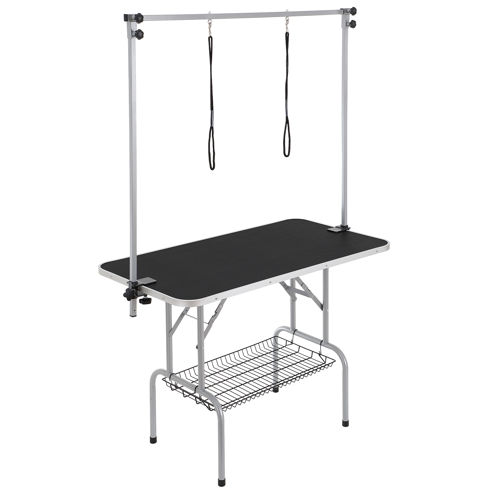 TEMU Vevor Pet Grooming Table 2 With Clamp, 117cm Dog Grooming Station, Foldable Pets Grooming Stand For Medium And Small Dogs, Free 2 No Sit Haunch
