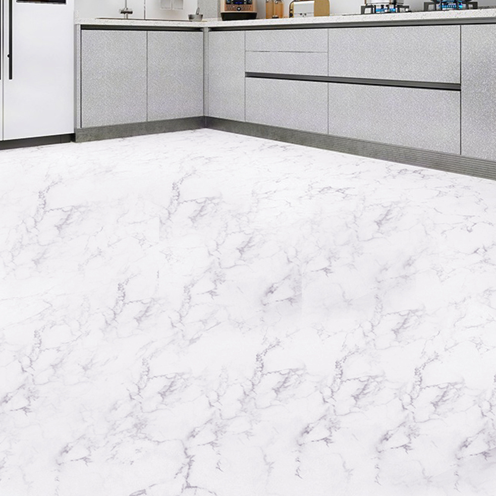 TEMU 1 Roll Of 3d Marble Pattern Self-adhesive Non-slip Floor Stickers, 61cm X 10m, Peel-and-stick Diy Wallpaper, Oil-resistant Kitchen Tile Decals,