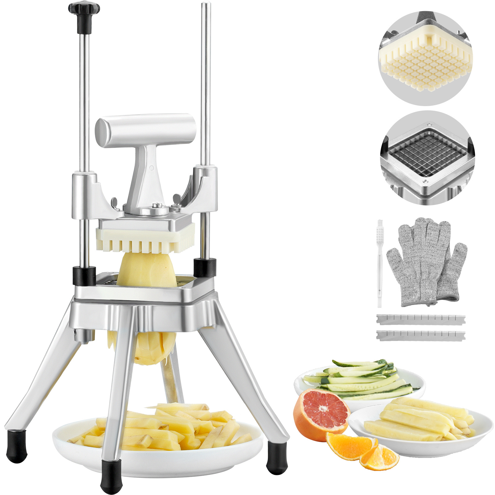 Vevor 3/8" Commercial Vegetable Dicer Fruit Dicer Food Shaper Tomato Slicer