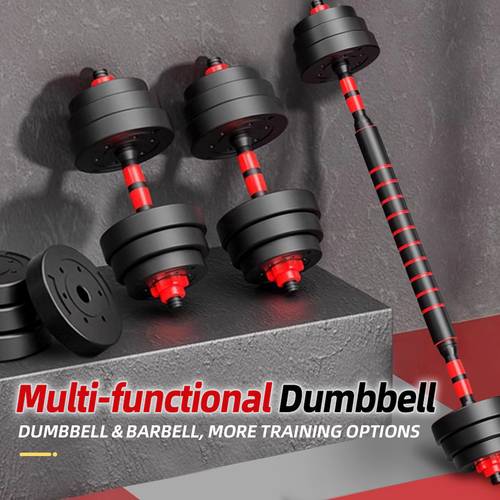 adjustable dumbbell set for home fitness kg with rubber coated barbell suitable for men and women dumbbells essential barbells for fitness