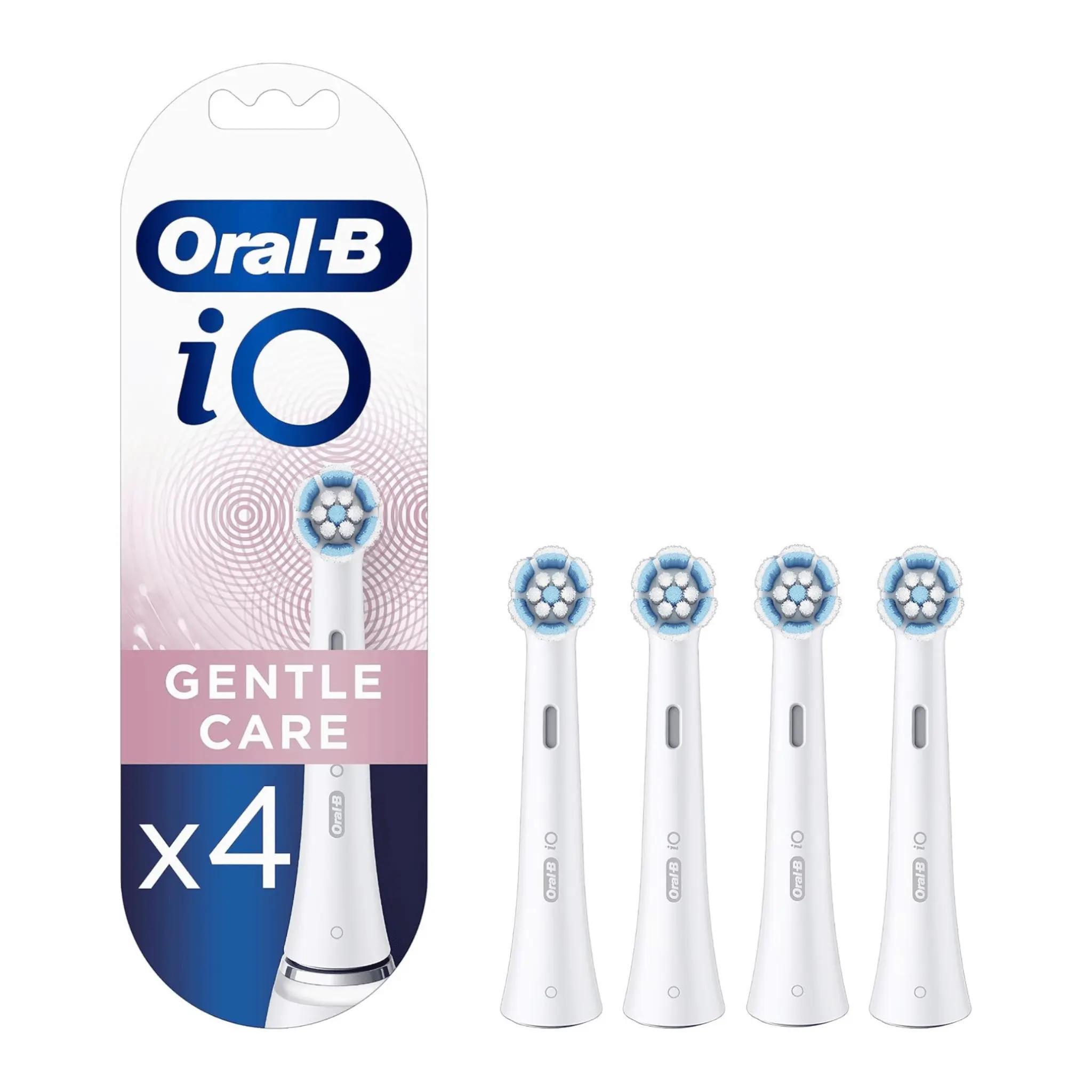 E-shop Oral- Gentle Care Ersatzbürsten 4er-Set für elektrische Zahnbürsten | Sanfte Borsten für empfindliches Zahnfleisch | Kompatibel mit allen Oral-