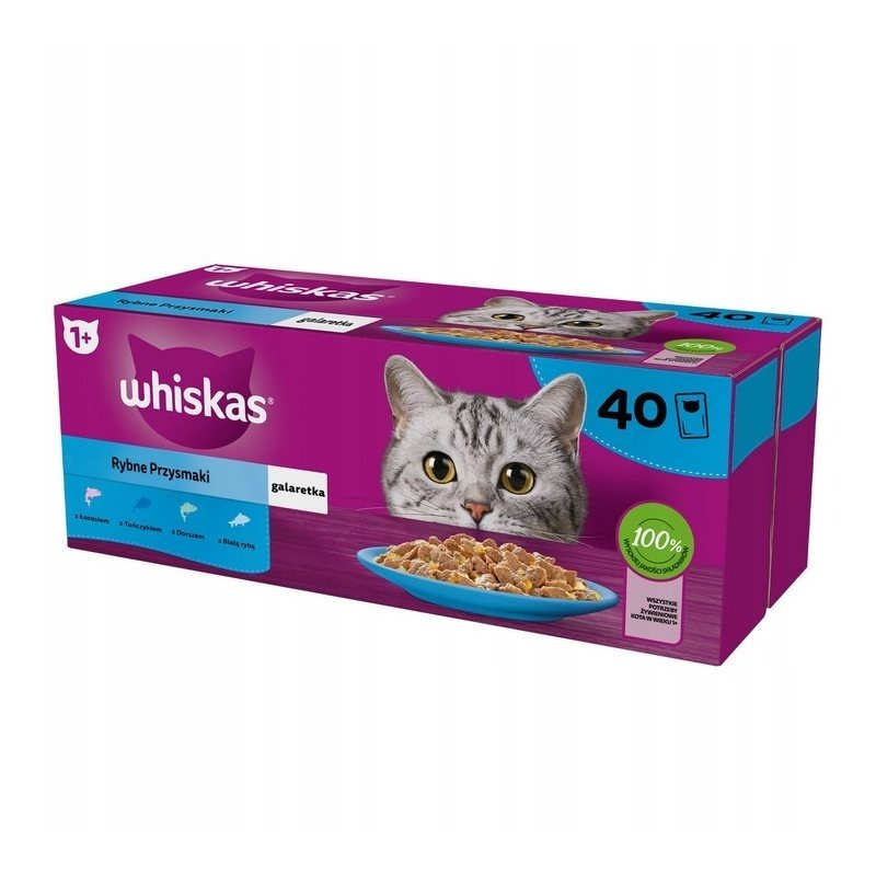TEMU Whiskas Wet Cat Food With Fish Delicacies , 40x85 G