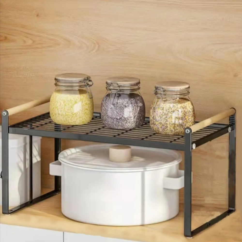 TEMU Stackable Spice Rack, Kitchen Organizer, Simple And Stylish,desk Organizer, Space-saving , Minimalist Shelf, Home Aesthetic Storage, Cabinet