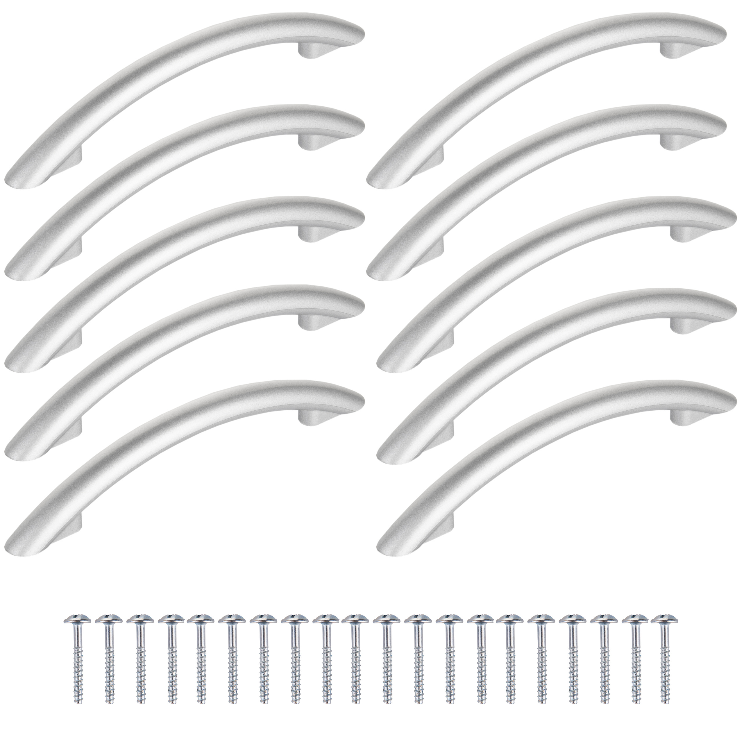 TEMU 10 pezzi di maniglie per mobili di /, distanza tra 96 mm, moderne, maniglie estetiche per armadi, cassetti e porte, ideali per cucina, bagno,