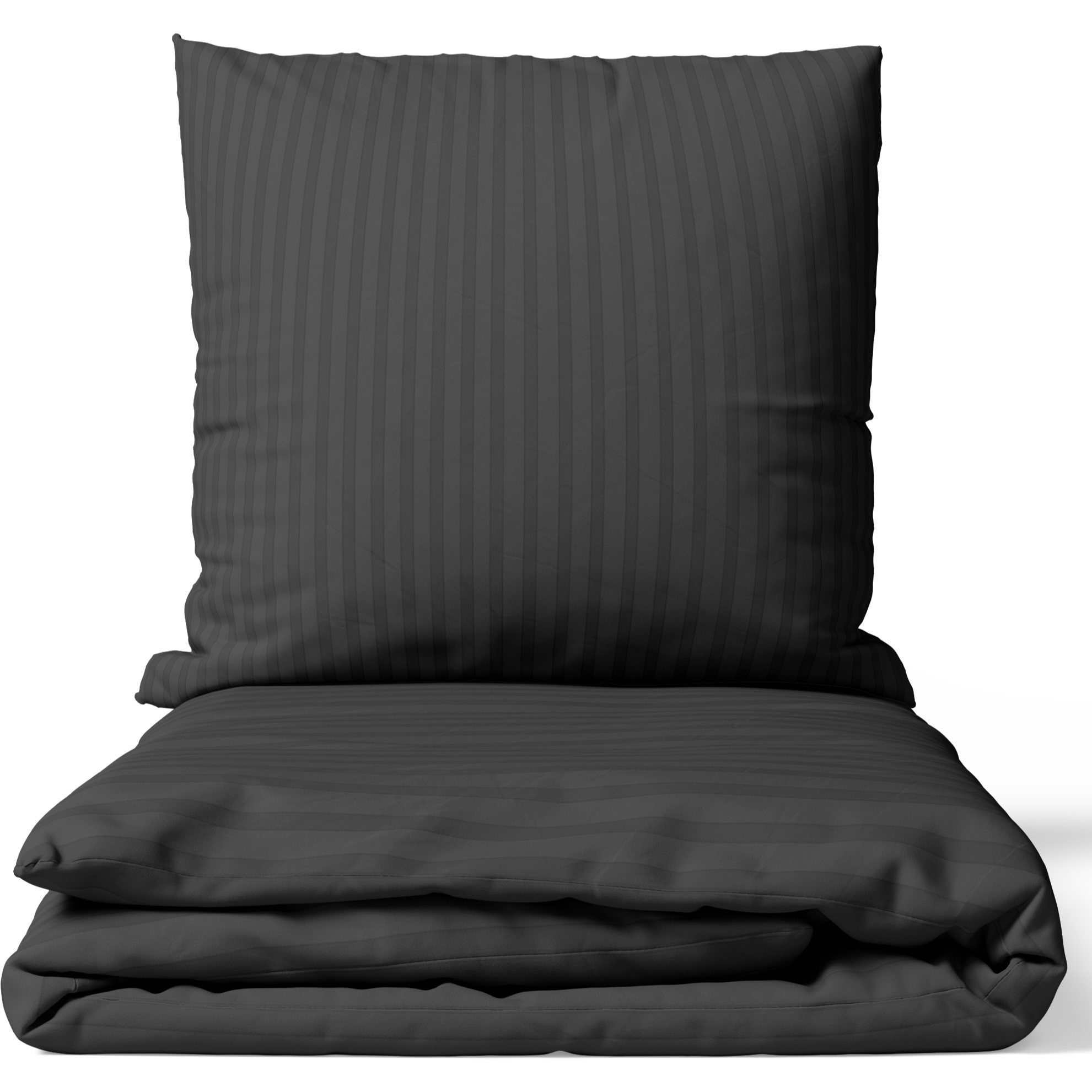 Satin Cotton Bedding Set In Grey, White, , Brown, Petrol, Black, Green, , Damask Stripes, Solid Color, Modern Pillowcase 80x80 Cm With Zipper, Hotel Bedding