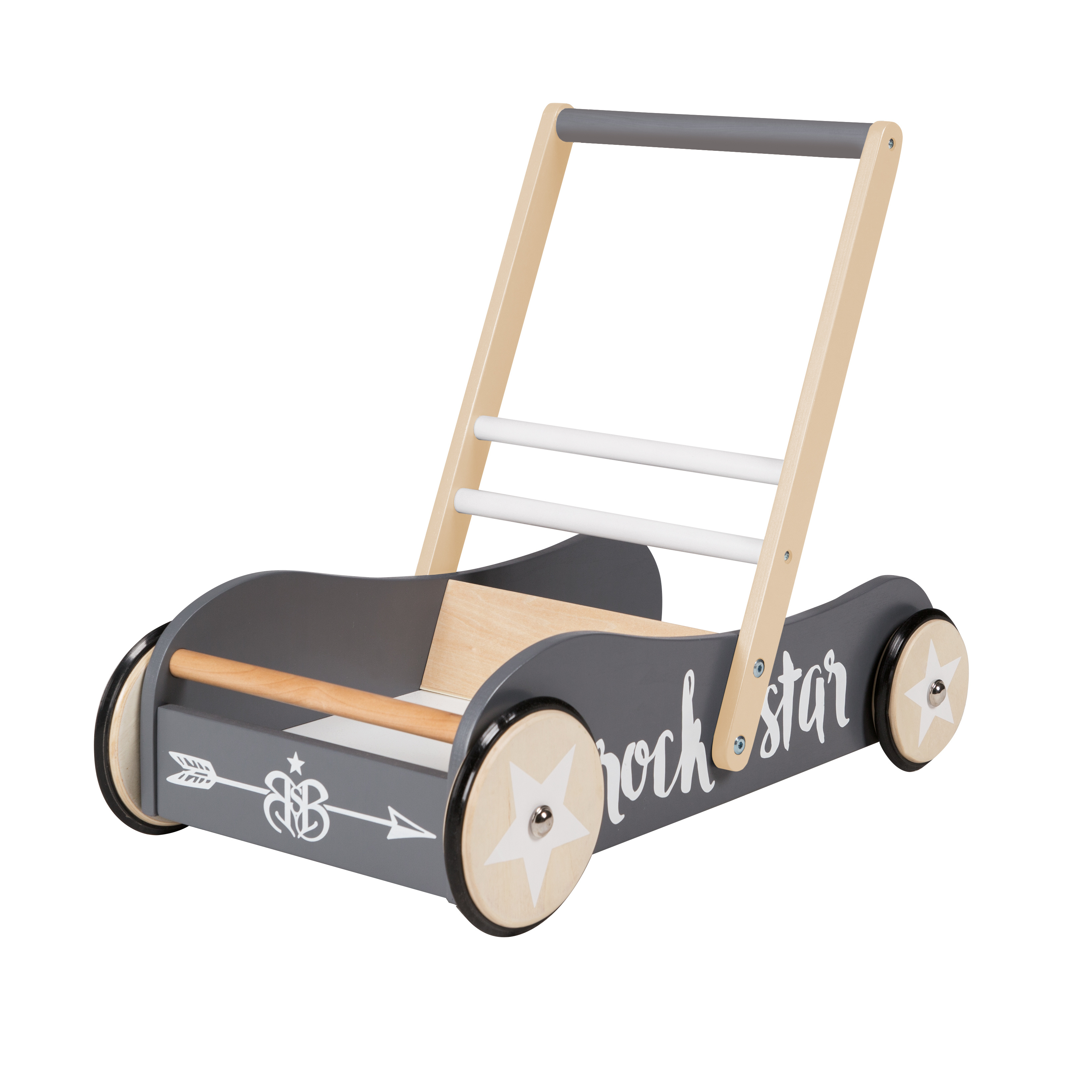 Roba Lauflernwagen ‚rock Star Baby 3‘, Mit , Als Puppenwagen Nutzbar