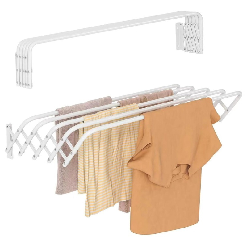 TEMU Perchero plegable telescópico para , toallero doméstico, toallero de baño, perchero de pared plegable telescópico, perchero invisible para