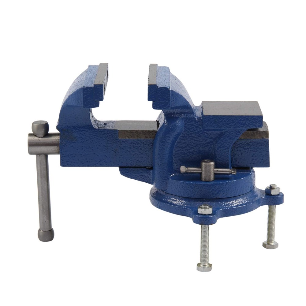 TEMU 4 Inchtable Vice Bench Heavy Duty Vice With Swiveling Base Cast Iron Workshop Vise For Workshop Factory