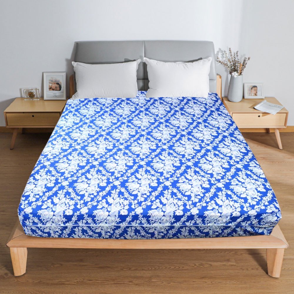 TEMU de Colchón Estampada para cama 90/105/135/150 con Cierre de Cremallera, Fácil de Colocar,100%Microfibra, y Transpirable