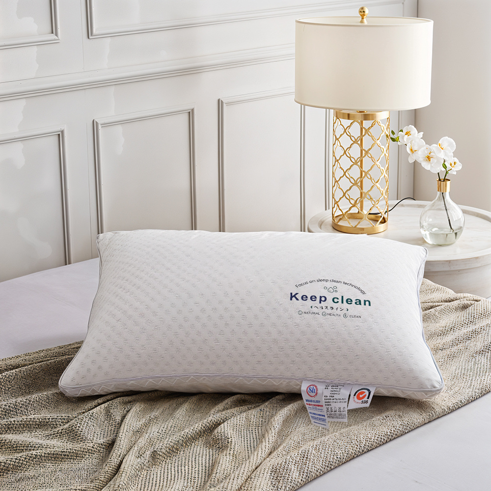 1/2pcs Breathable Sleeping Pillows Hotel Quality, 3D Cooling Pillows for Summer, High Quality Pillow Core, Soft Comfortable Bouncy Pillows for Neck/Side/Back/Stomach Sleeper, Machine Washable, Multi-functional Home Bedding Pillow for Lving Room, Bedroom, Office, Hotel, Travel, Camping, Holiday Gifts, 74x48x14cm, 1000g Polyester Fiber Fill Pillows