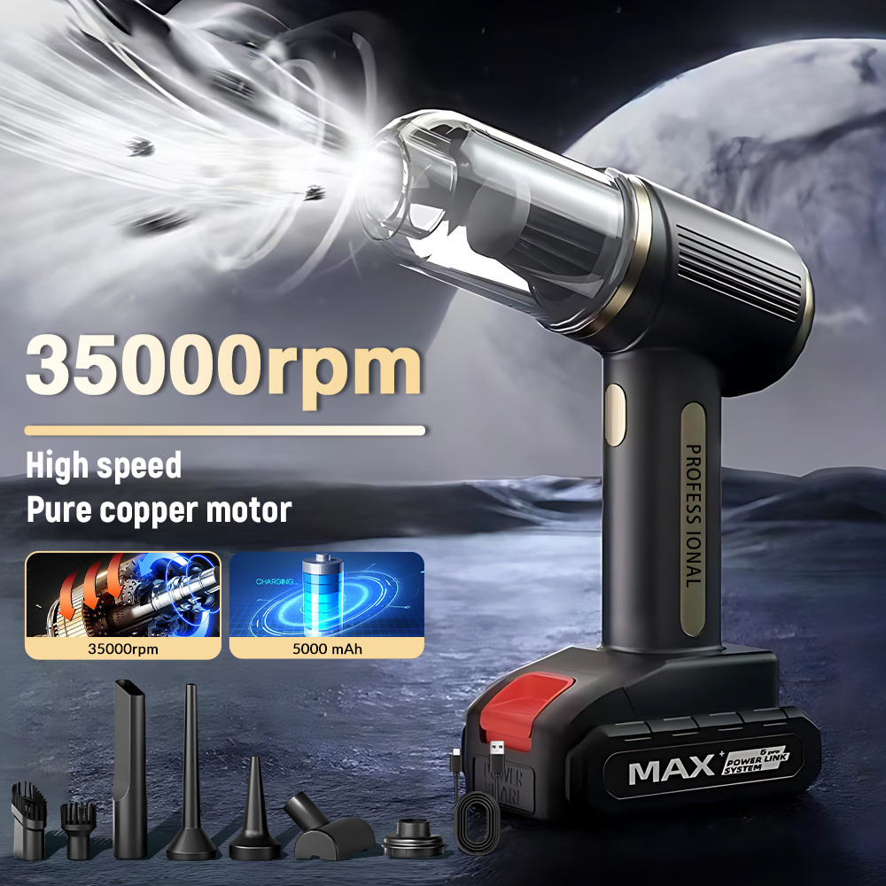 TEMU Portable Wireless Cordless Vacuum Cleaner For Makita Battery Mini Vacuum Power Tools, 4-in-1 Compressor Air Blower And Pump Handheld Vacuum With