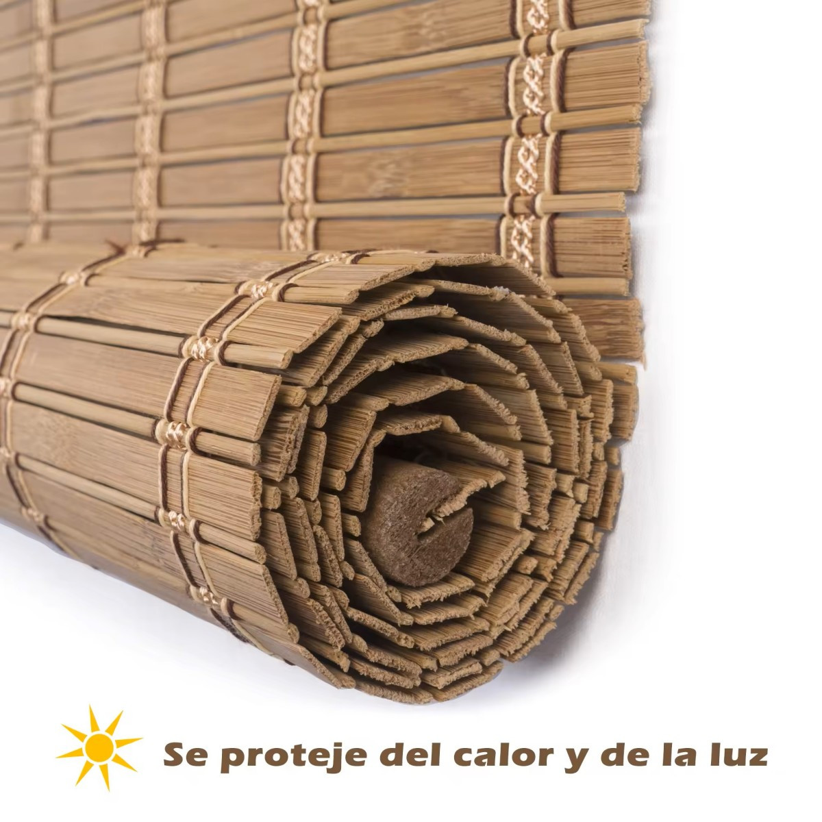 cortina persiana de madera   accesorios,   de bambú enrollable para ventana y puerta (  ancho x largo)