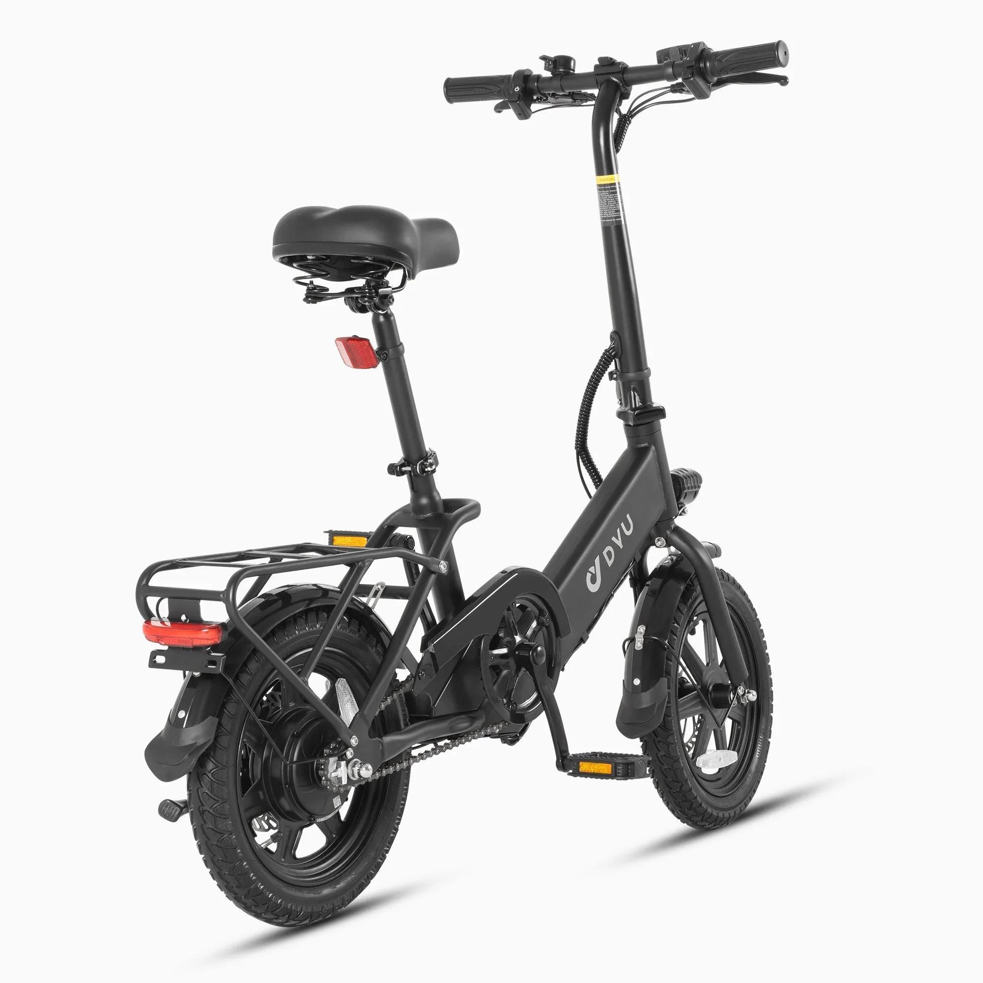 dyu c3 14 city foldable electric bike 36v 5ah battery 250w