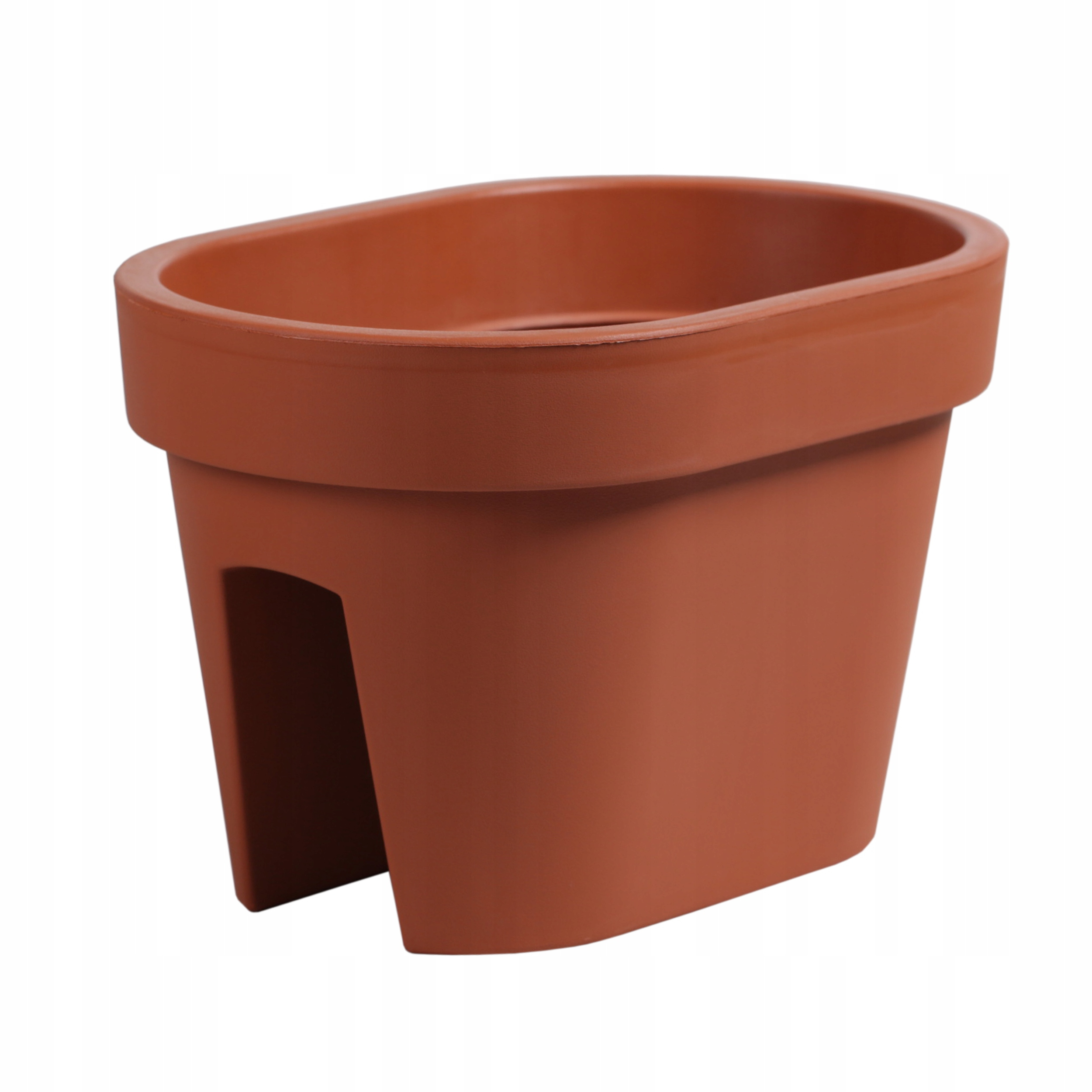 E-shop Langer Kunststoff-Blumentopf für Balkongeländer