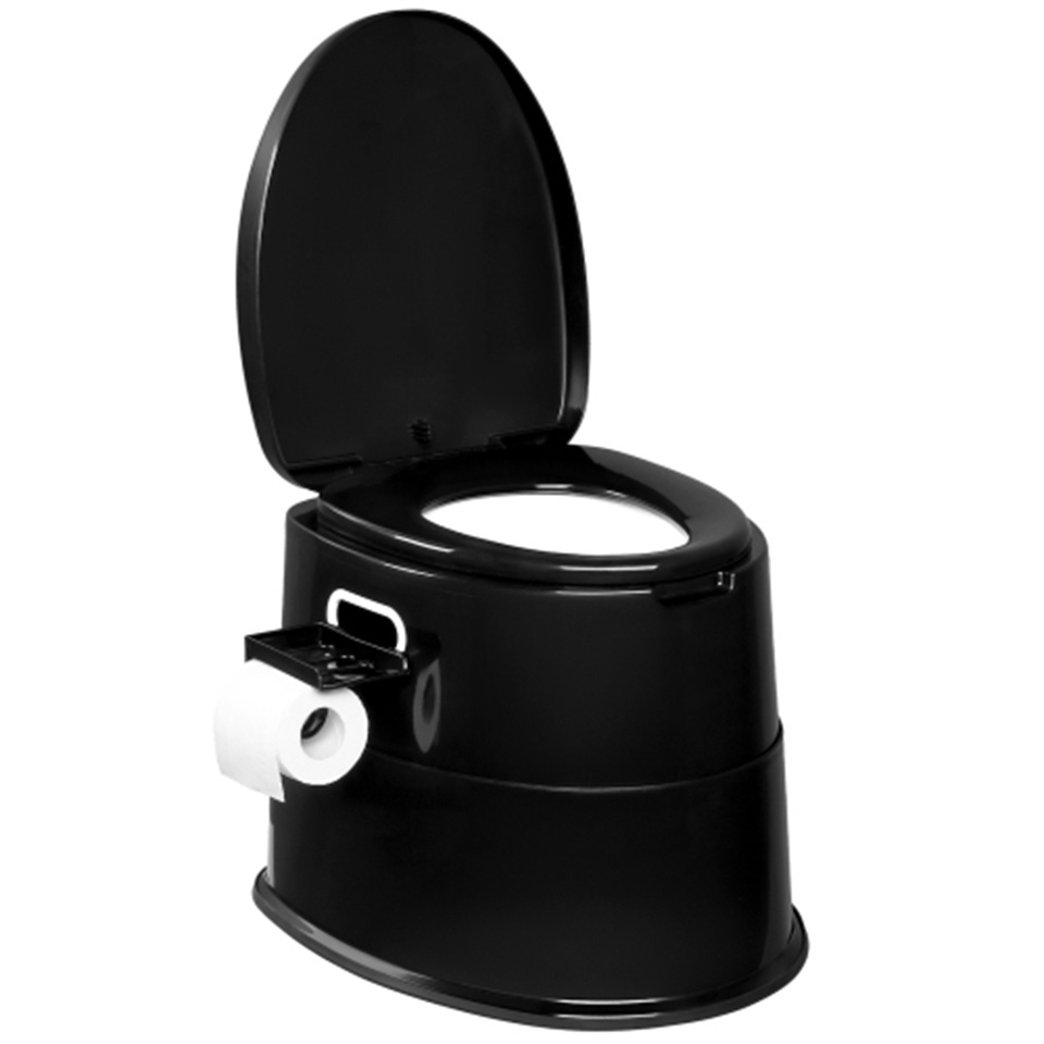 E-shop Bonnlo Campingtoilette Tragbare Reisetoilette, Abnehmbarer Inneneimer Mobile Toilette Mit Sitz, Deckel und Toilettenpapier-Halter, für Camping