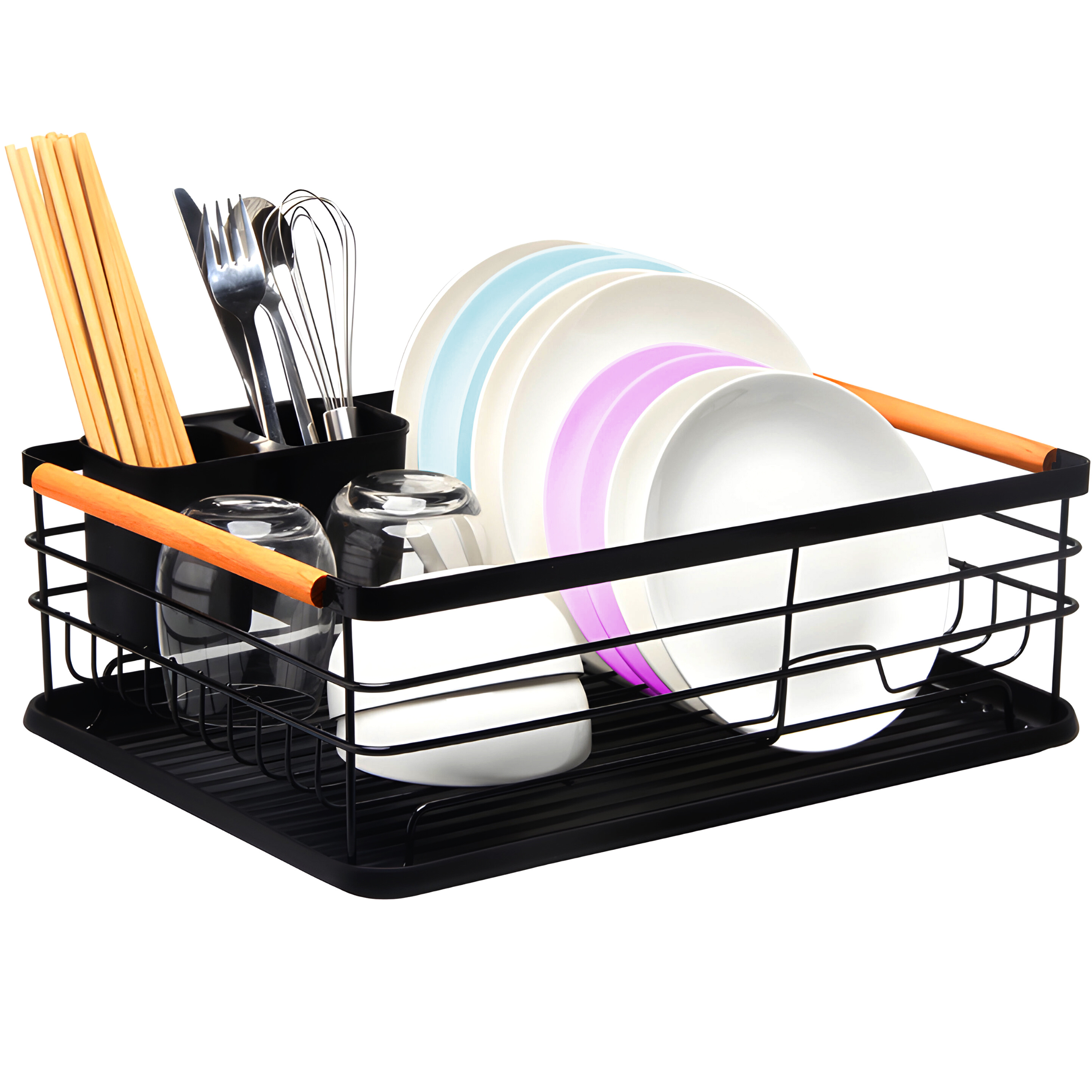 TEMU Égouttoir à vaisselle Retoo , Égouttoir avec bac, Grande , Design élégant, universel, S' à toutes les cuisines, Solution pour évier, Égouttoir