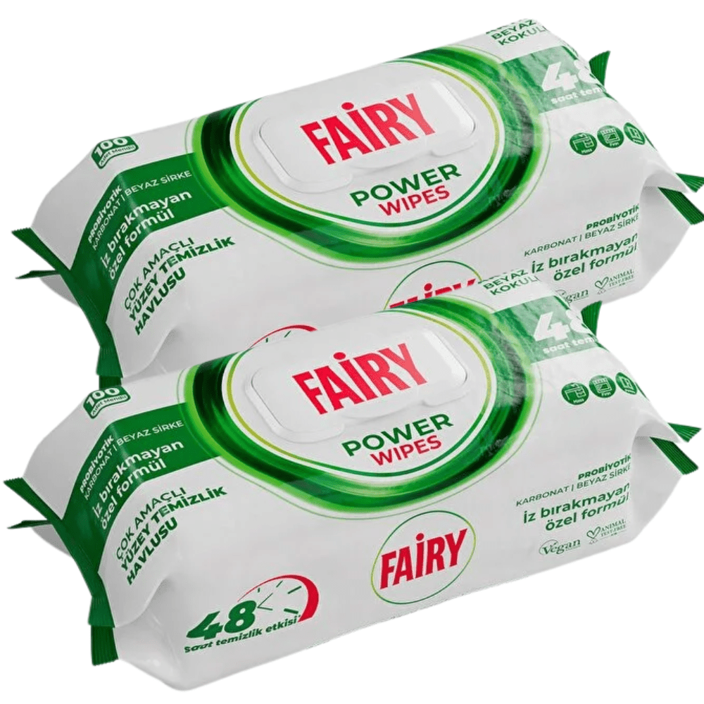 TEMU Fairy /white Soap Scented Surface Cleaning Wipes - In Pack Of 2 X 100 Wipes (200 Wipes), Disposable Antibacterial Household Cleaning Wipes For