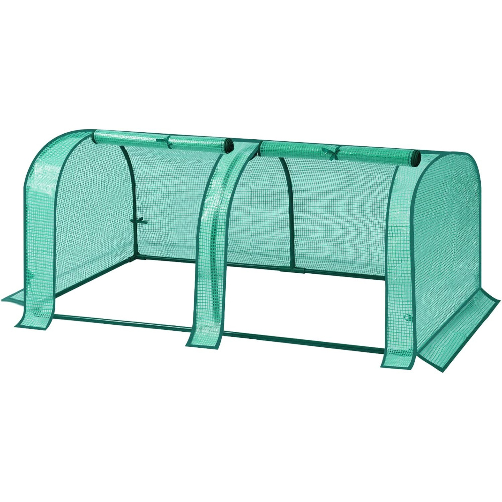 TEMU 1pc , Invernadero de Aluminio, Invernadero para Tomates, , Invernadero Multifuncional Semi-transparente, Casa de Plantas, Ideal, Resistente y