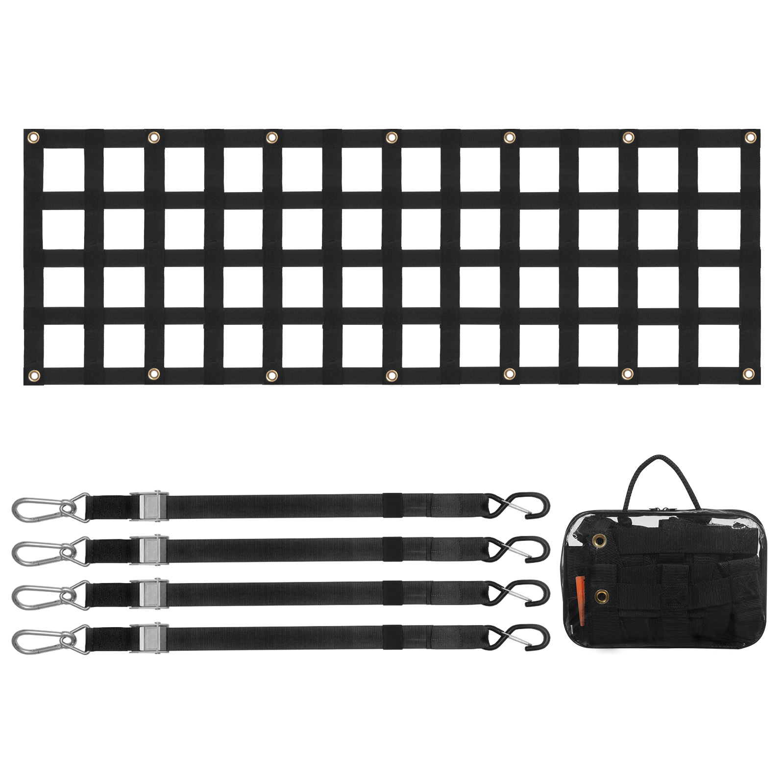 Image of Vevor Tailgate Net Pickup Truck Tailgate Net 60" X 18" For Full Size Trucks