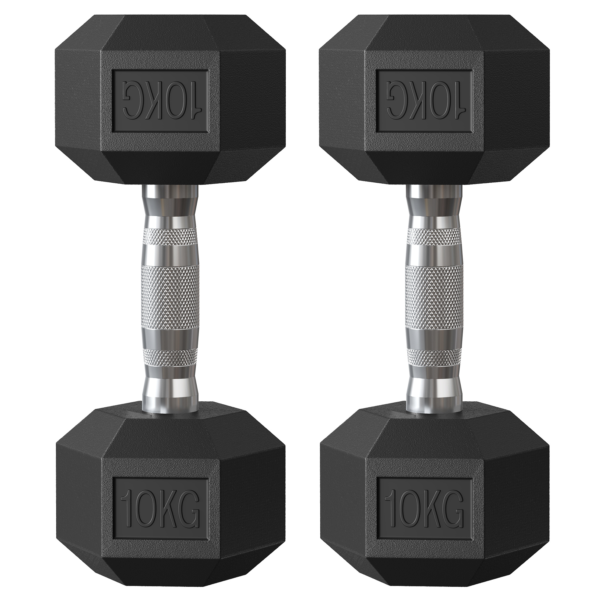 TEMU Juego de 2 Mancuernas Hexagonales, para Entrenamiento, Fortalecimiento, Levantamiento de Pesas en Casa, Gimnasio, 20 kg