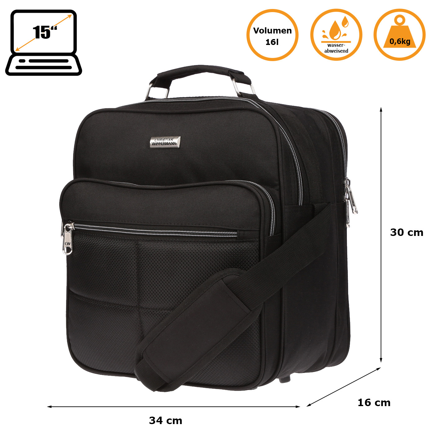 Xl Large Men' Shoulder Bag Work Bag 1680d Waterproof Tear-resistant Nylon Construction Worker