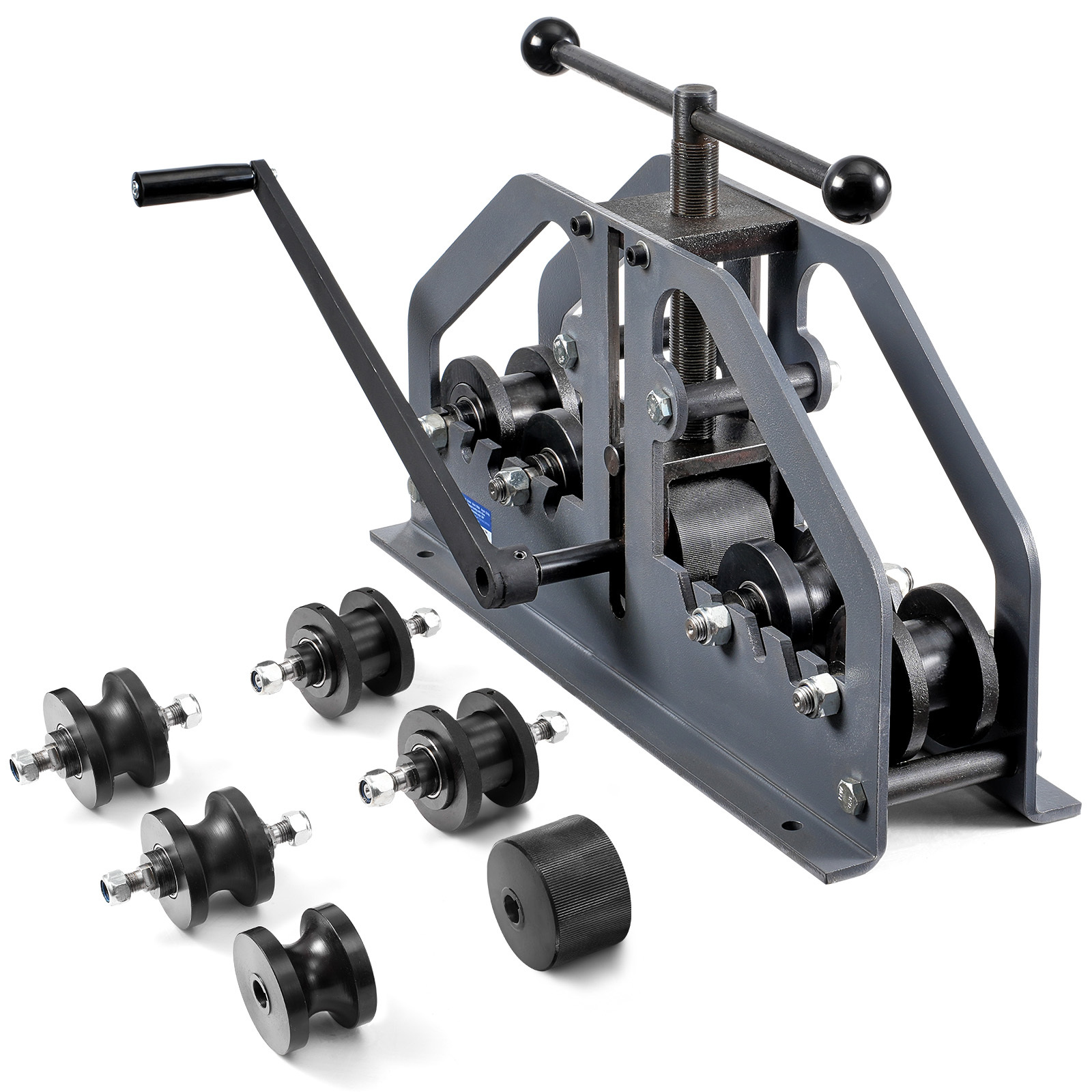Vevor Tube Roller Bender Max 1-1/2" Manual Tube Pipe Roller Bender With 6 Dies