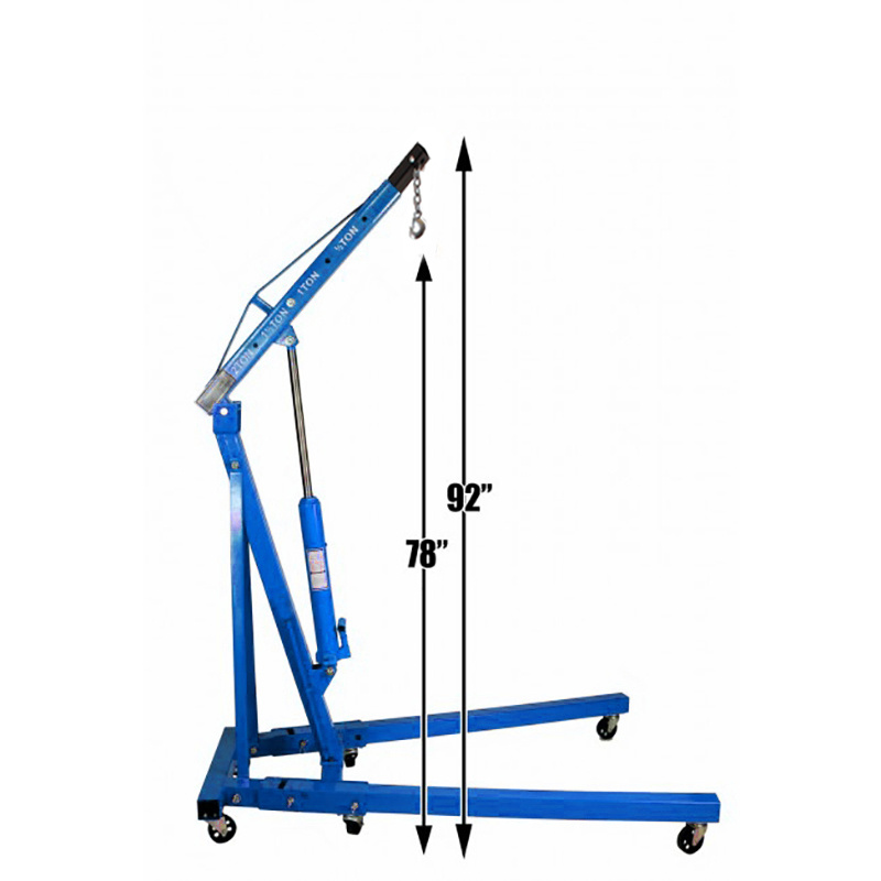 2 Ton Engine Lifting Frame - Folding Engine Crane - Blue