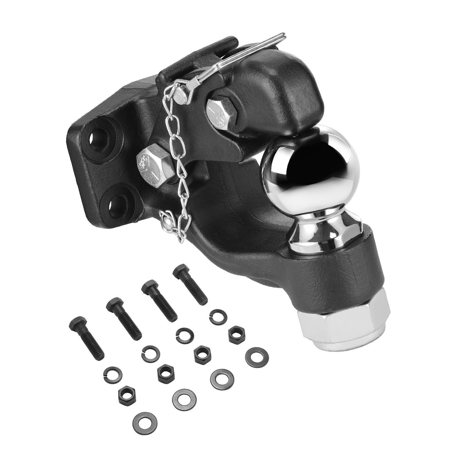 Vevor Pintle Hitch 2-5/16" Mount Hitch Ball For 2.5"-3" Ring 30000 Lbs