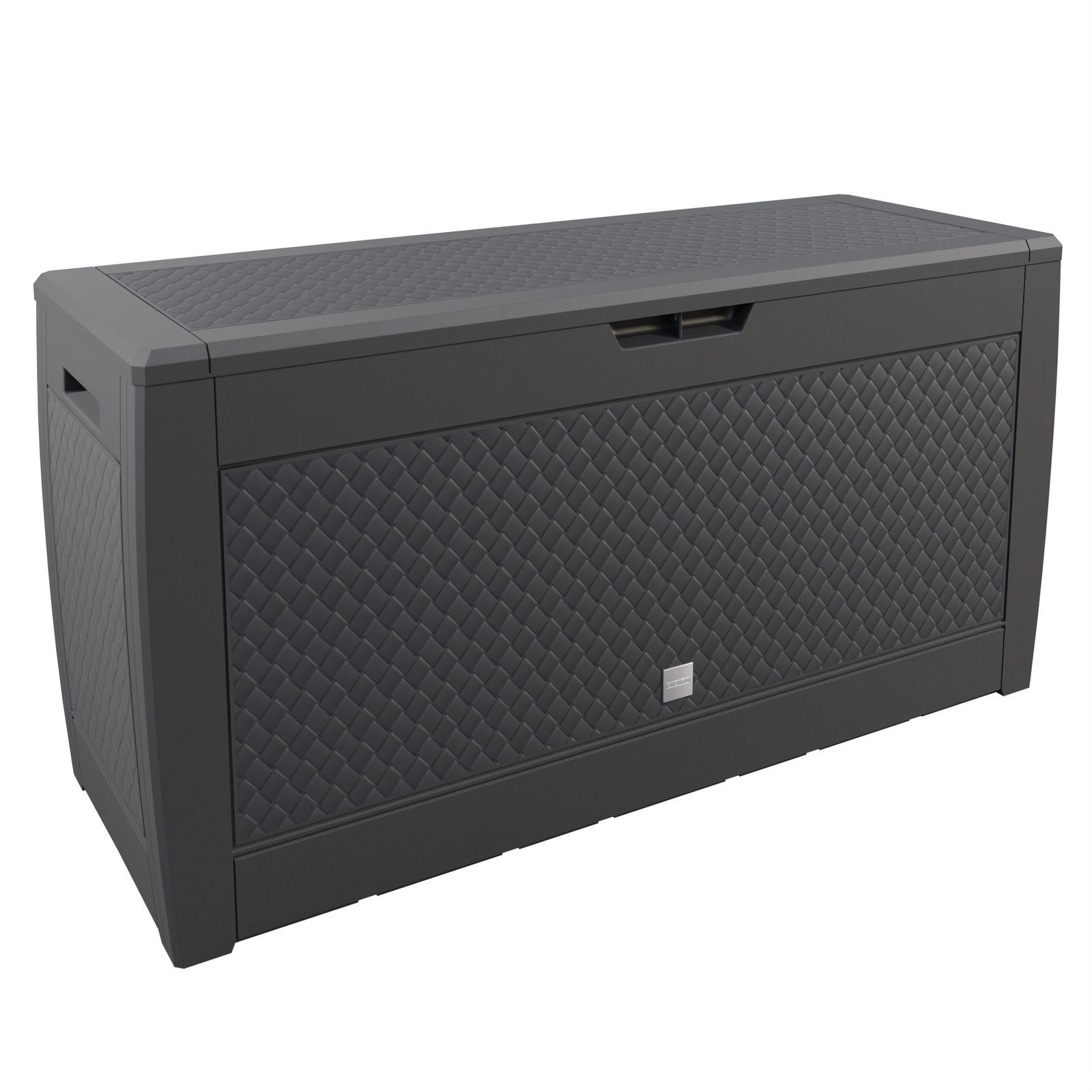 Image of Casaria® Uv-resistant Garden Storage Box 310l With Handles And Wheels For Terrace, Balcony, Living Room, Winter Garden, Chest, Cushion Box, 119x48cm, Rattan Or Woven Look, Color Options
