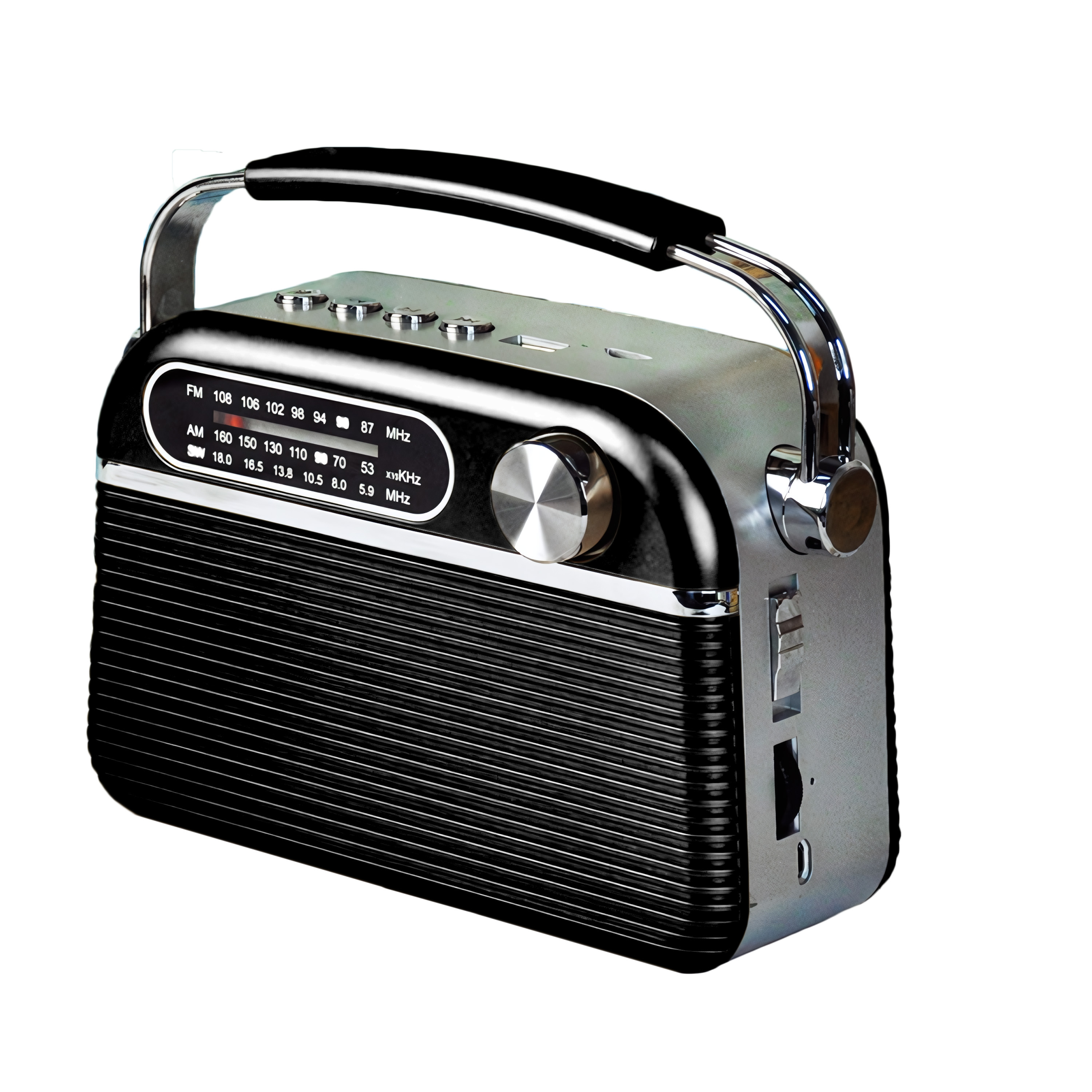 Retro Kitchen Radio With Usb And Sd Card Reader - Compact And Portable