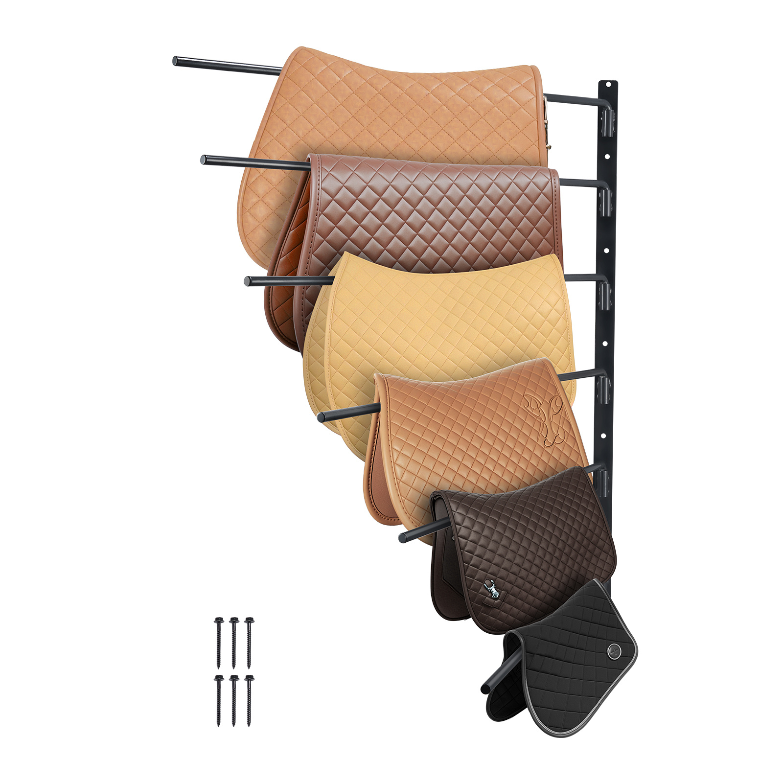 Vevor Wall Mounted Rack 6 Tiers English & Western Horse Stand