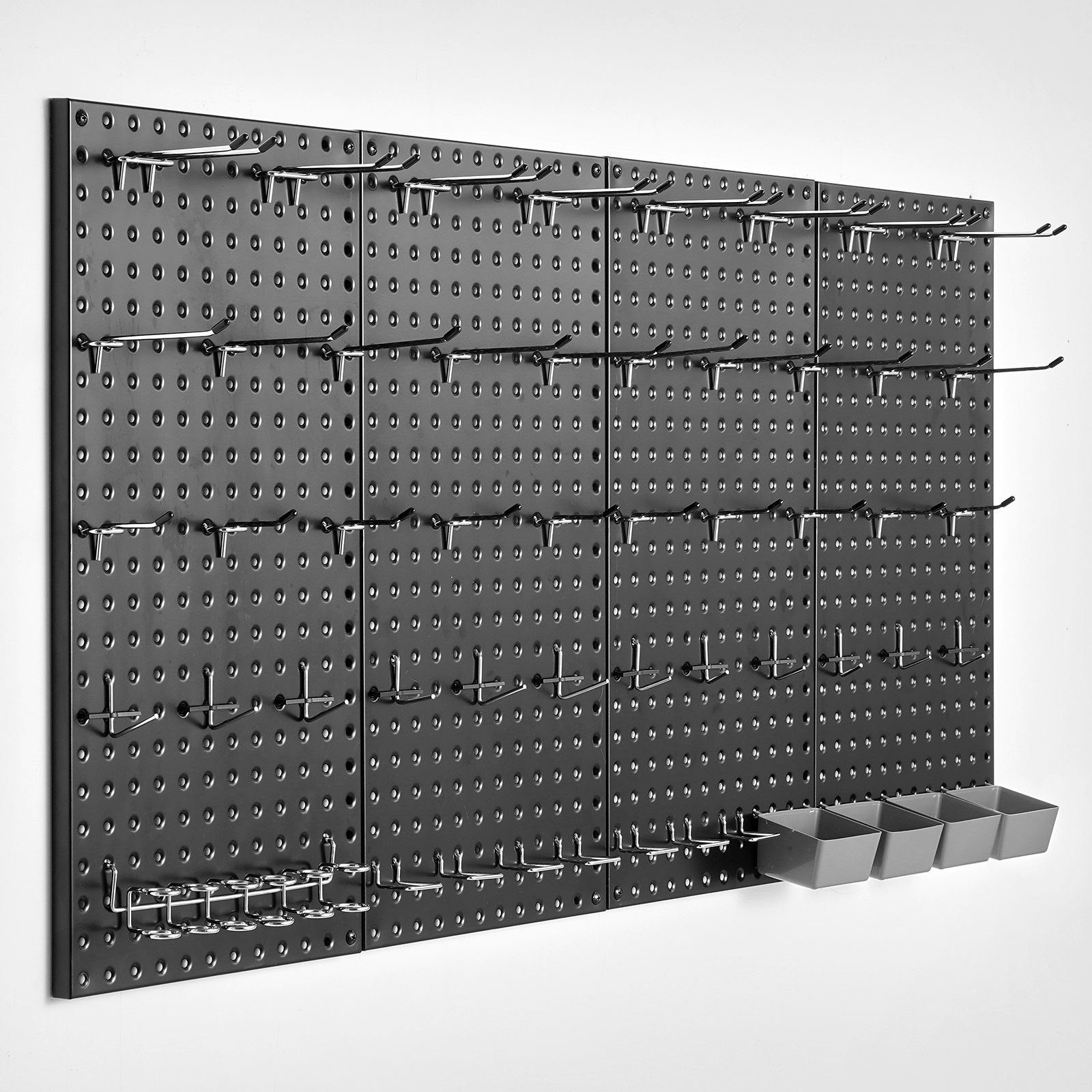 TEMU VEVOR Metall-Pegboard-Platten 4 Stück 24" x 12" Wandaufhängung für Werkzeug in der Garage