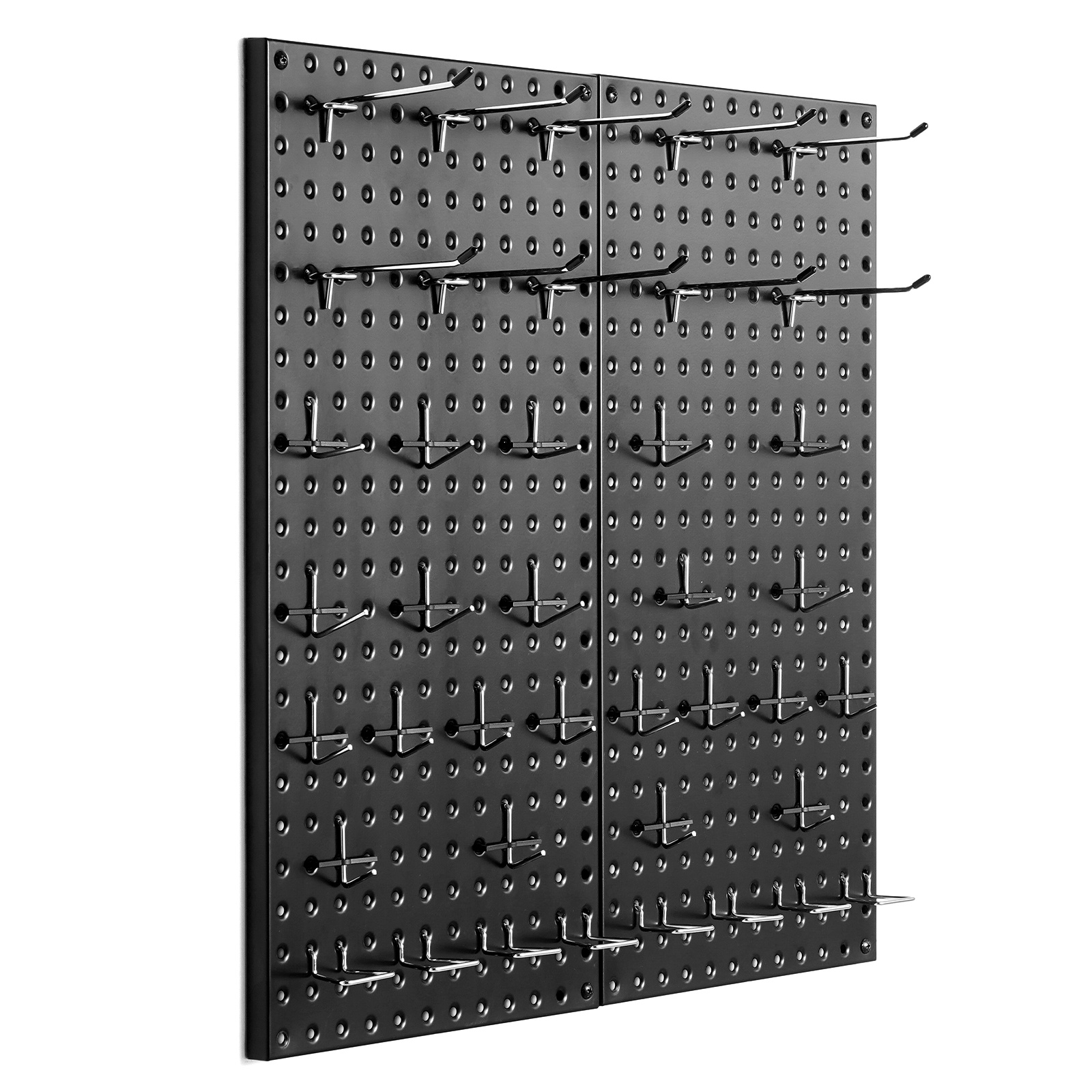 Vevor Metal Pegboard Panels 2 Panels 24" X 12" Wall Organizer For Garage Tool
