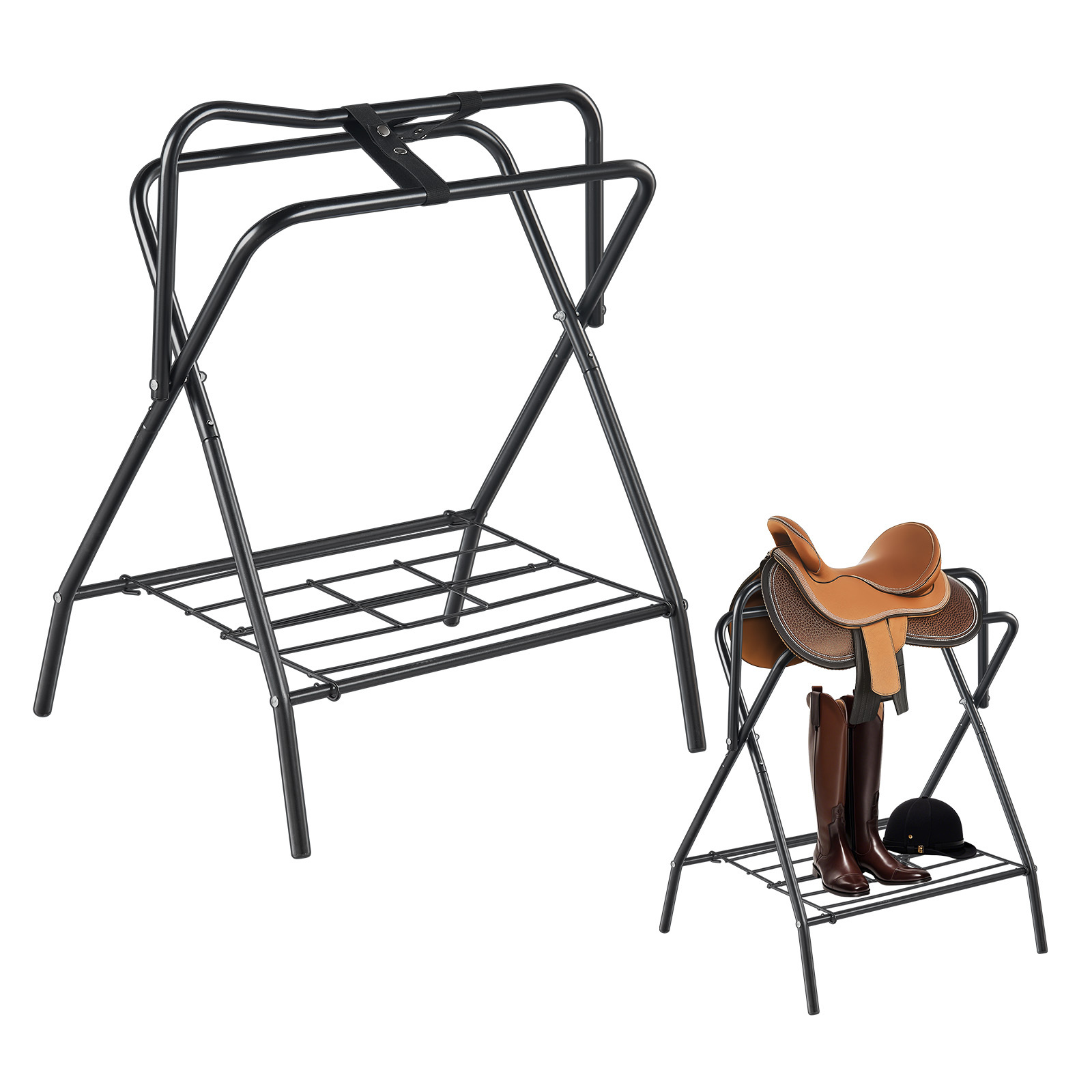 Vevor Folding Rack 2 Packs Freestanding Horse Stand 132 Lbs