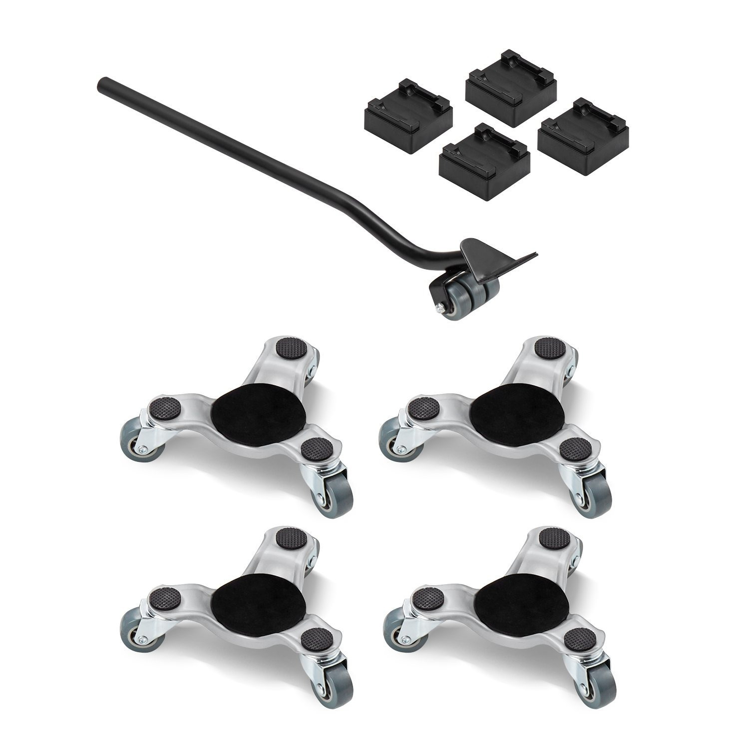 Image of Vevor Furniture Dolly 4pcs Steel Tri-dolly Set Furniture Mover 440 Lbs Capacity