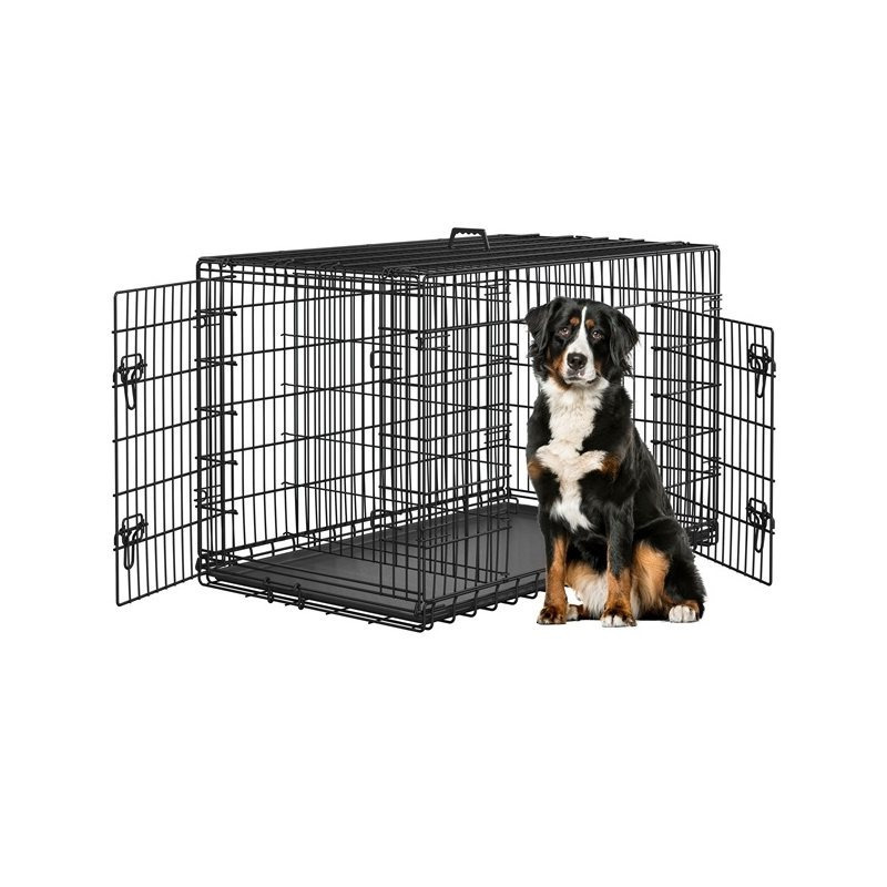 TEMU Costoffs Cage pour Chien Intérieur Extérieur Caisse pour Pliable en Fils Métalliquesage pour Chat Transportable Caisse Chien avec Plateau
