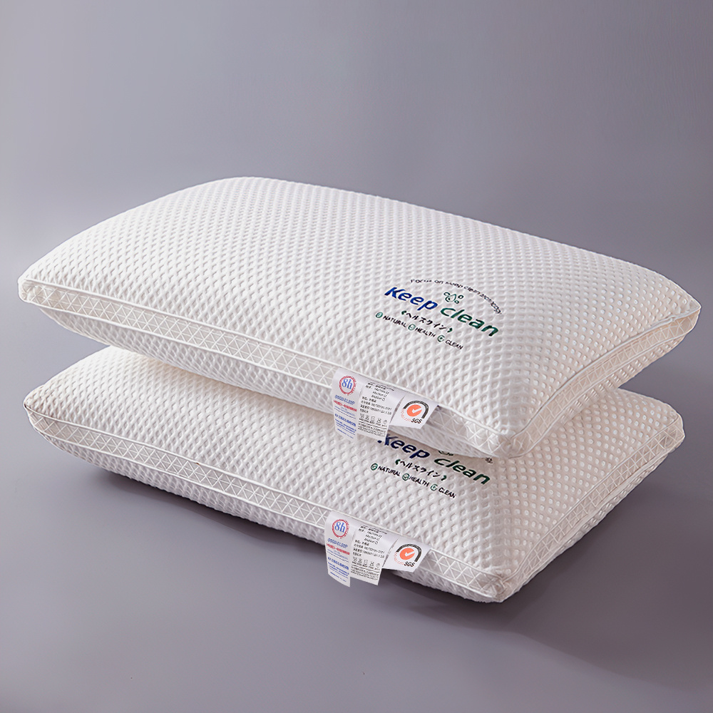 1/2pcs Breathable Neck Support Pillow with High Elasticity and NonCollapse, 3D Coolling Pillows for Sleeping, High Quality Pillow Core for Side, Back, and Stomach Sleepers, Home Bedding Pillow, 100% Polyester Cover & Fill, Machine Washable, Suitable for Living Room, Bedroom, Home Decor, Hotels, Holiday Gifts, 74x48x14cm