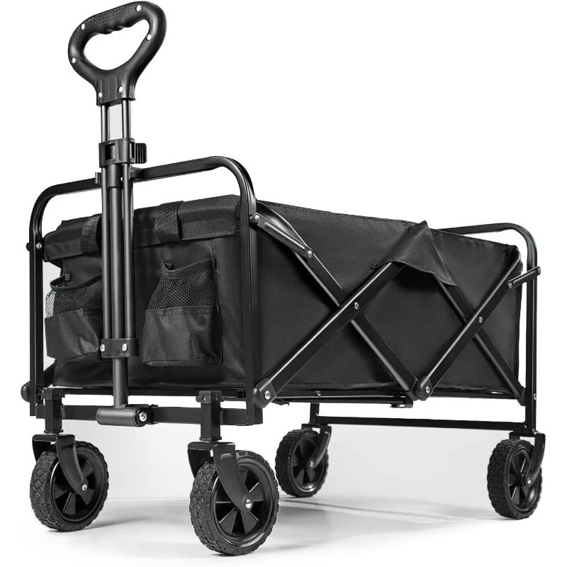 TEMU Large Heavy Duty Foldable Camping Outdoor Garden Trolley Cart Wagon Beach