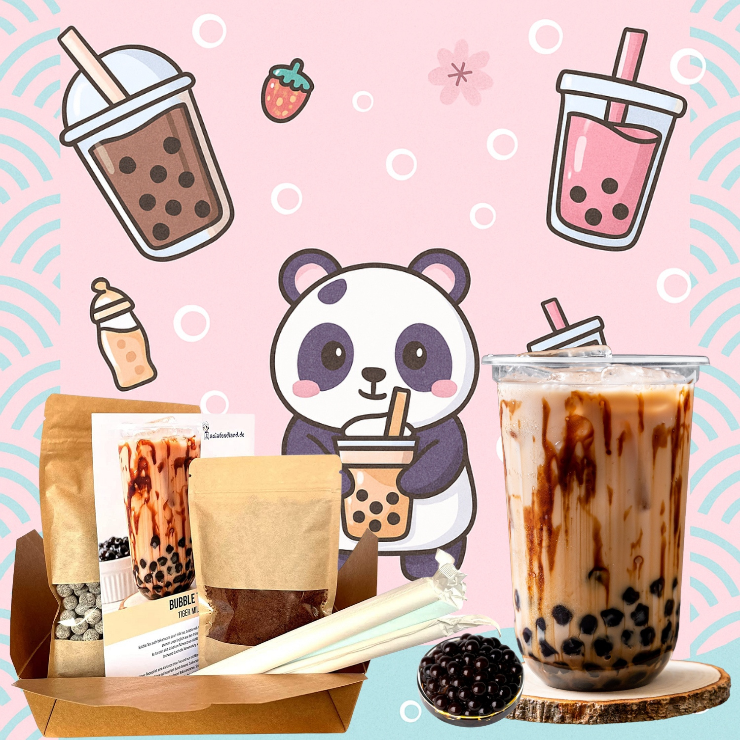 Asiafoodland - Bubble Tea Cook Box - Diy Boba For Up To 7 Servings