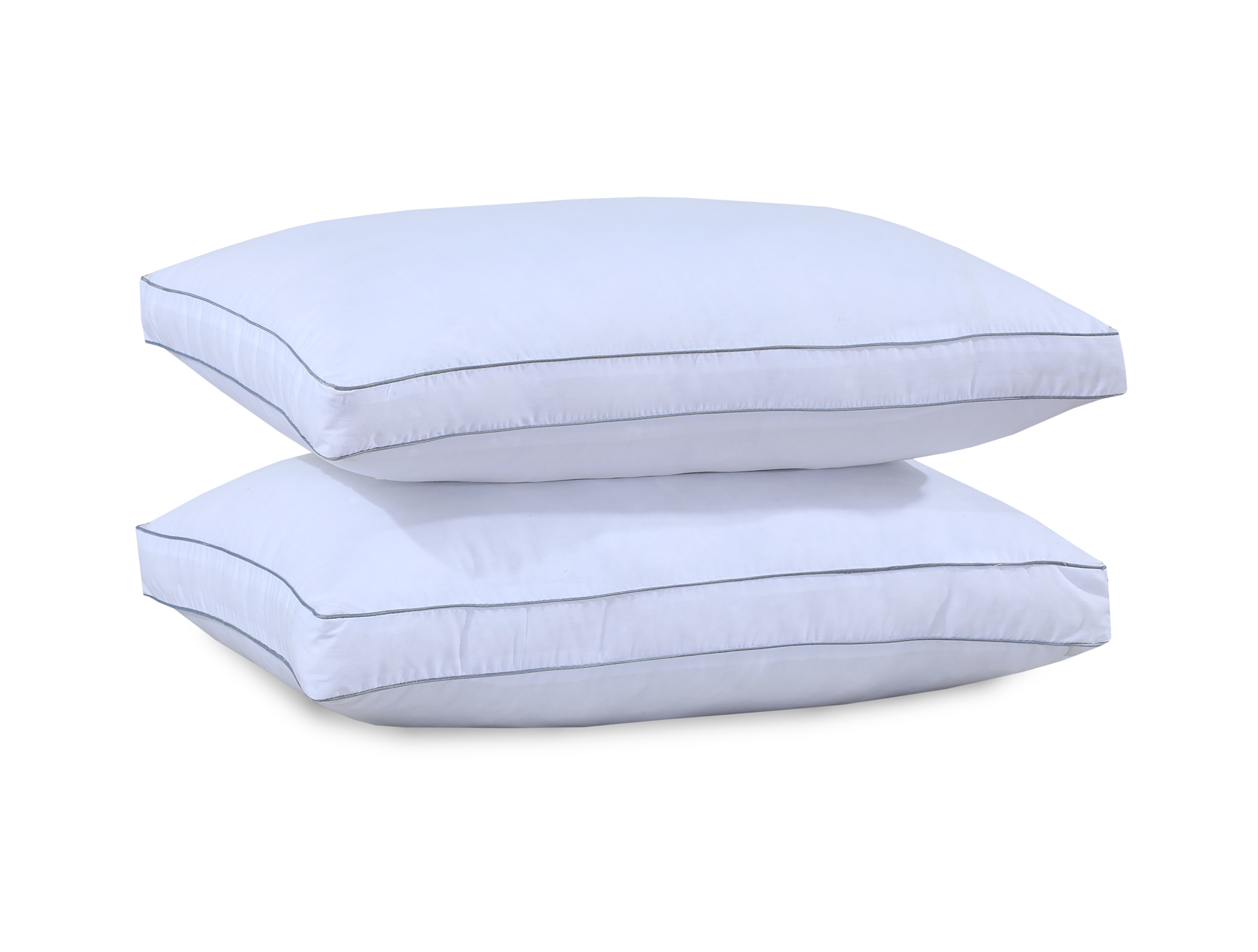 ARLinens Box Pillows Hollowfibre Filled 8cm Deep Cotton Cover Zip Closure Gusseted Pillows