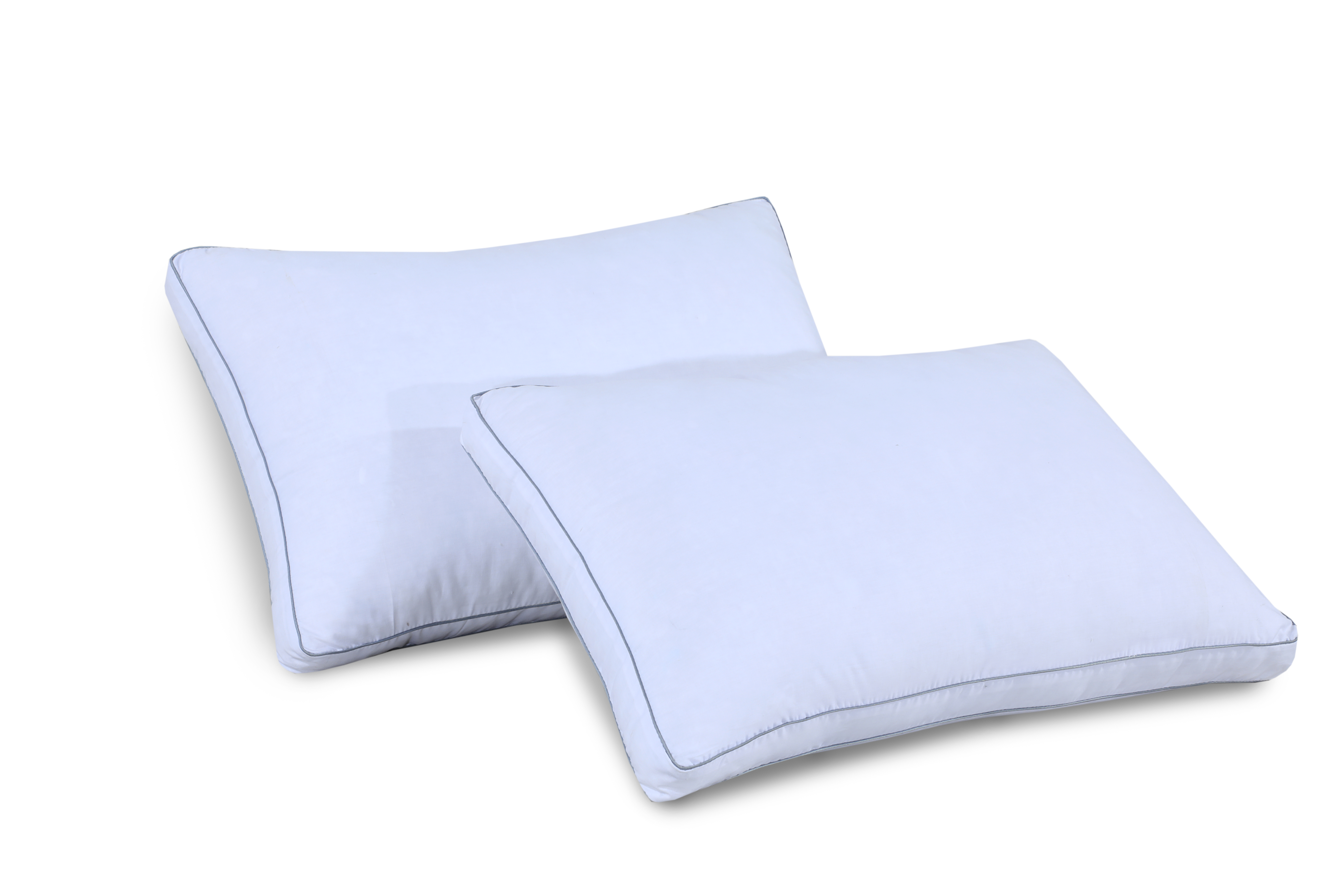 ARLinens Box Pillows Hollowfibre Filled 8cm Deep Cotton Cover Zip Closure Gusseted Pillows