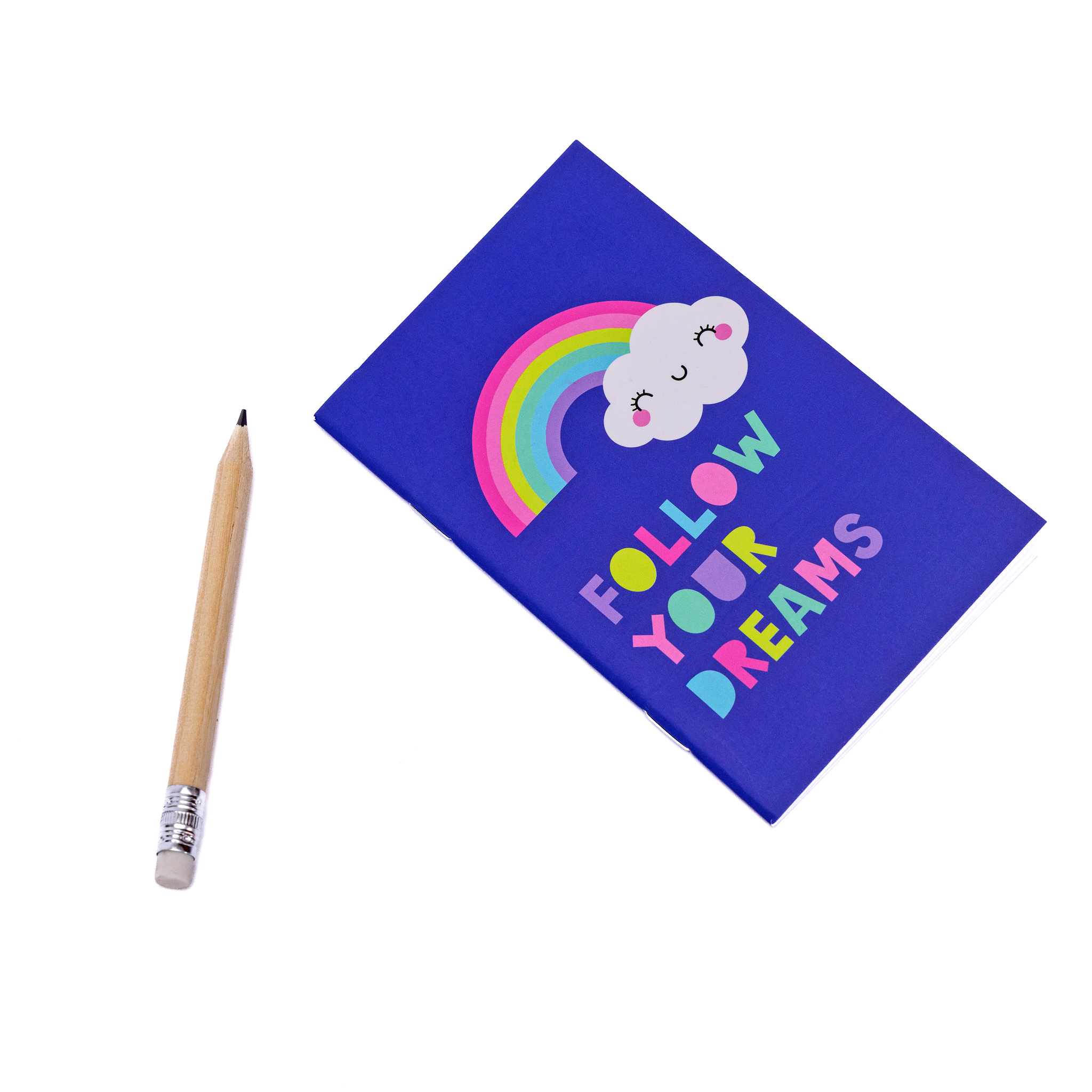 Evelay 6pcs Mini A7 Pocket Notebooks with Pencils