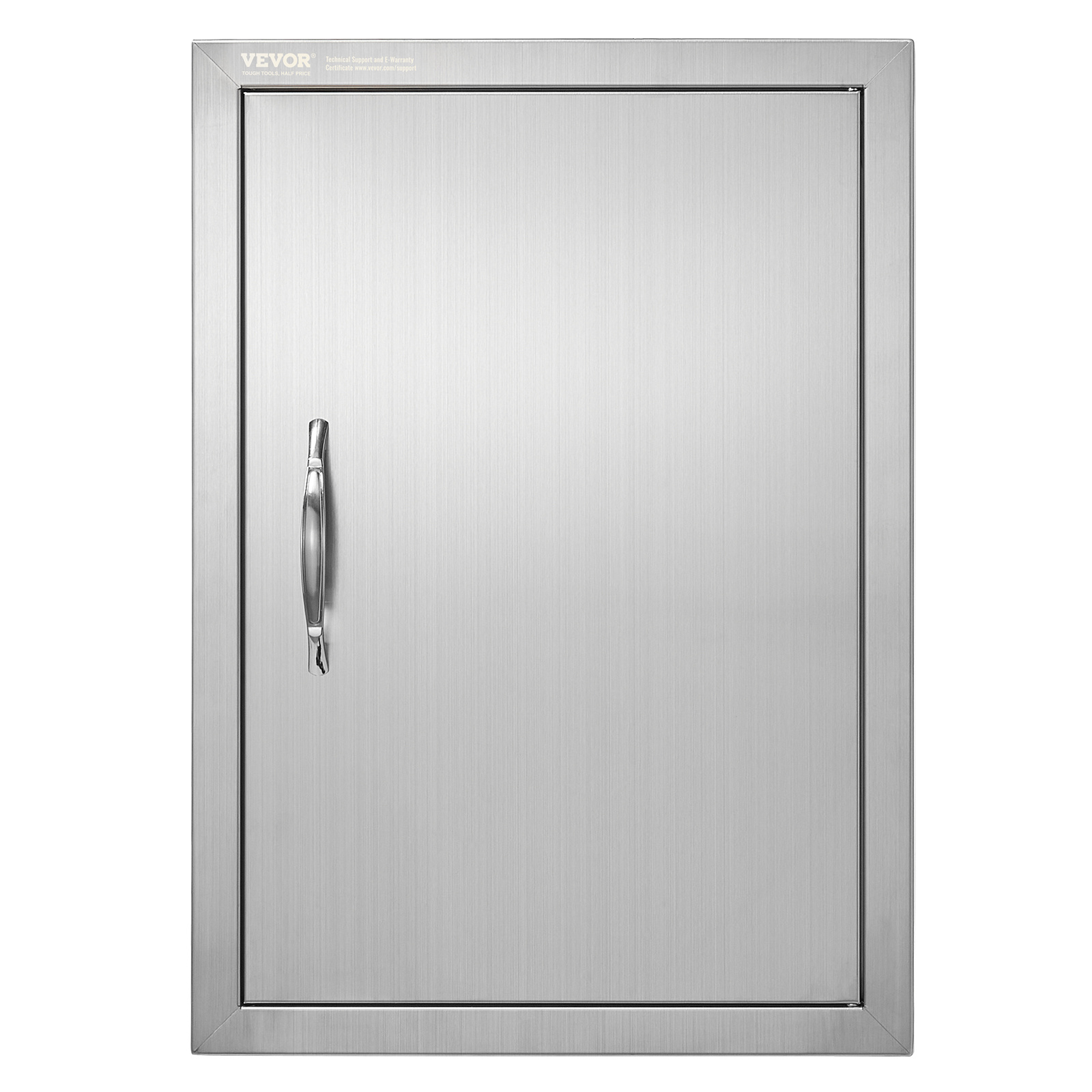 Image of Vevor Bbq Access Door, 18w X 24h Inch Single Outdoor Kitchen Door, Stainless Steel Flush , Wall Vertical Door With Handle, For Bbq Island, , Outside Cabinet