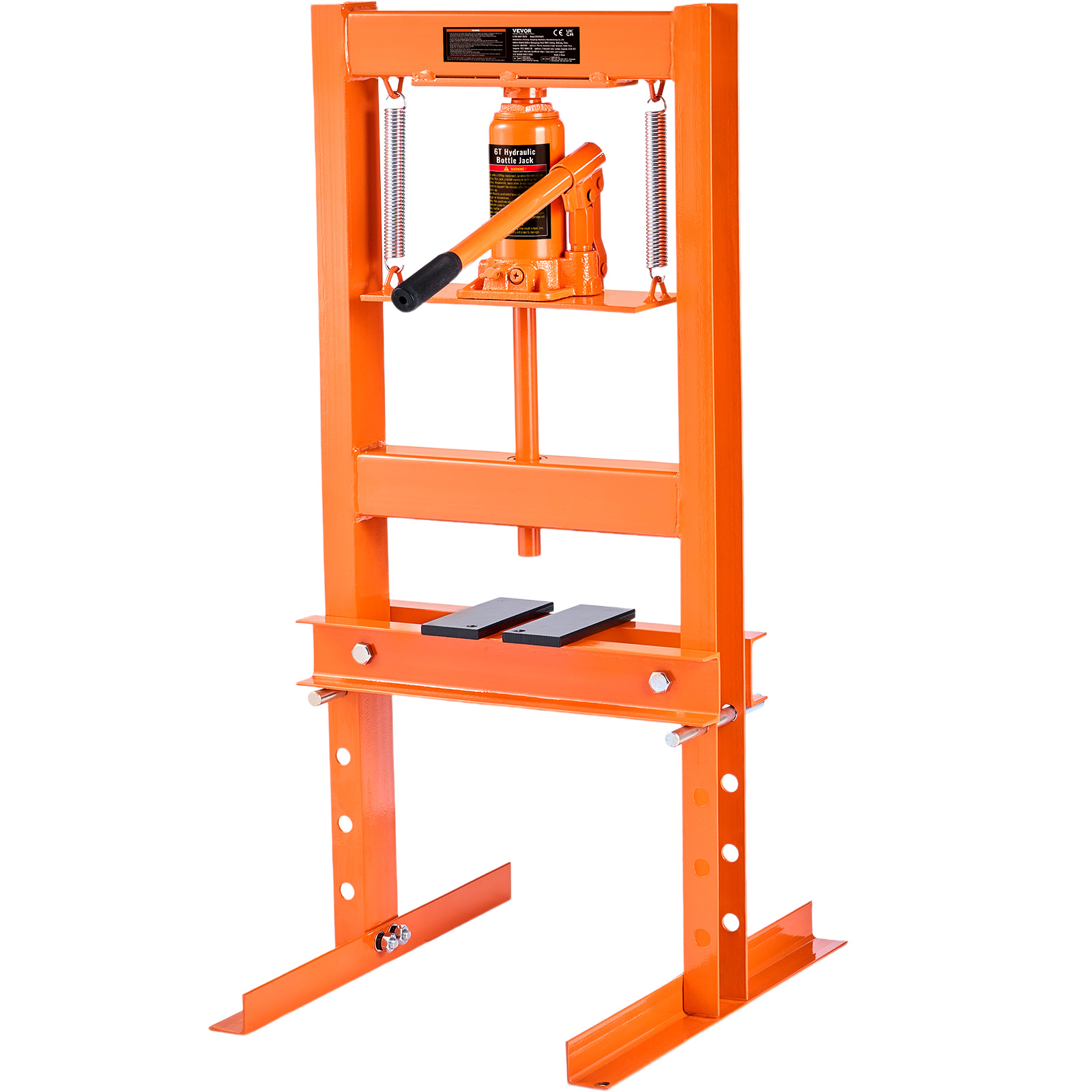 TEMU Vevor Hydraulic Shop Press, 6 Ton Hydraulic Garage/ Press, Adjustable Shop Press With Press Plates, Heavy Duty Hydraulic Press For Garage, Shop,
