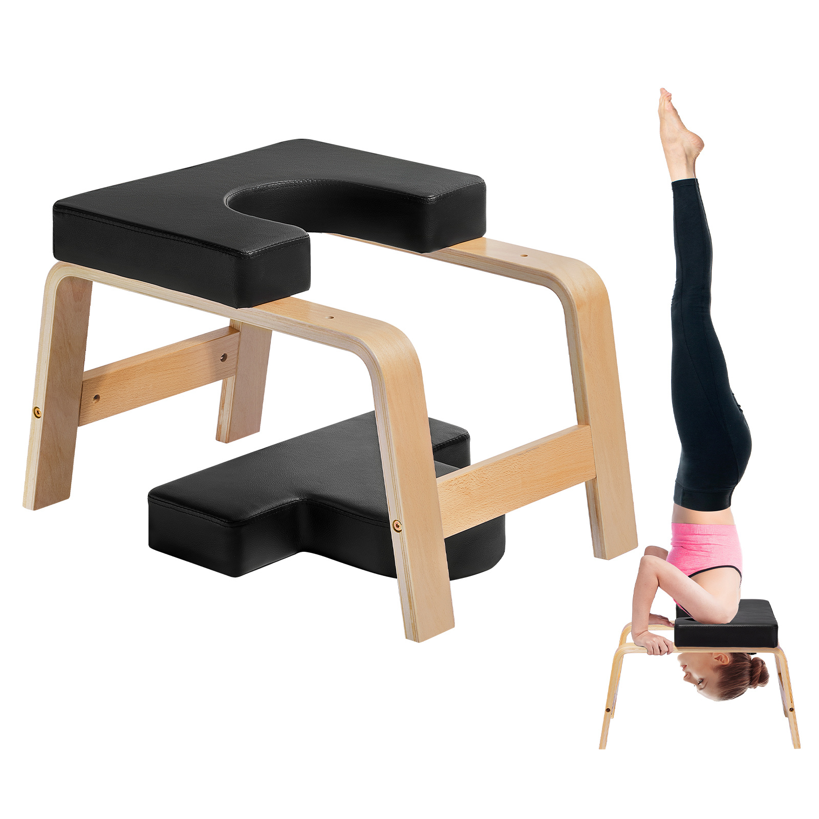 Image of Vevor Yoga Bench Inversion Chair Exercise Workout Fitness Training