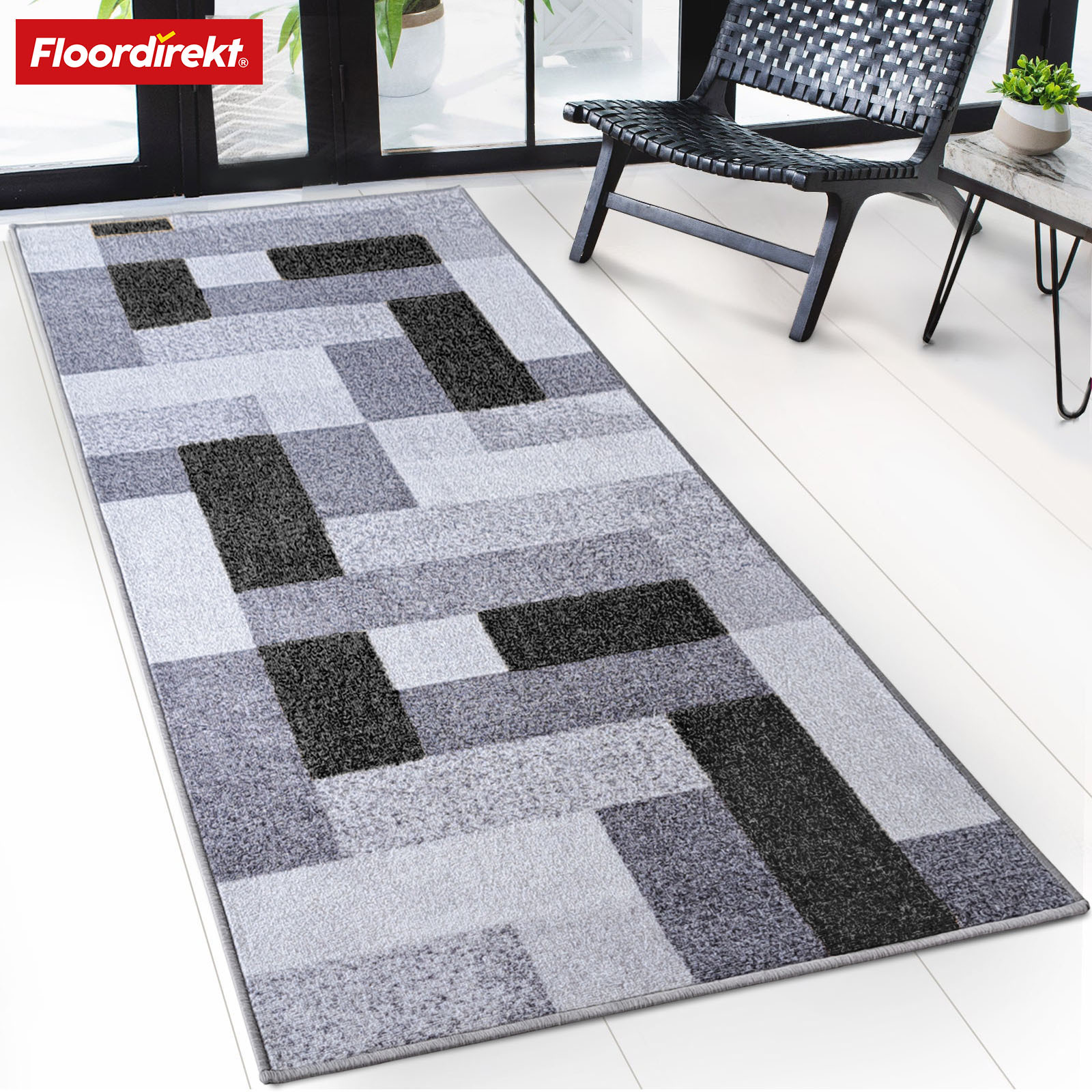 E-shop FLOORDIREKT Teppichläufer New - Teppich auf für Küche, Flur & Wohnzimmer - 4 Farben erhältlich