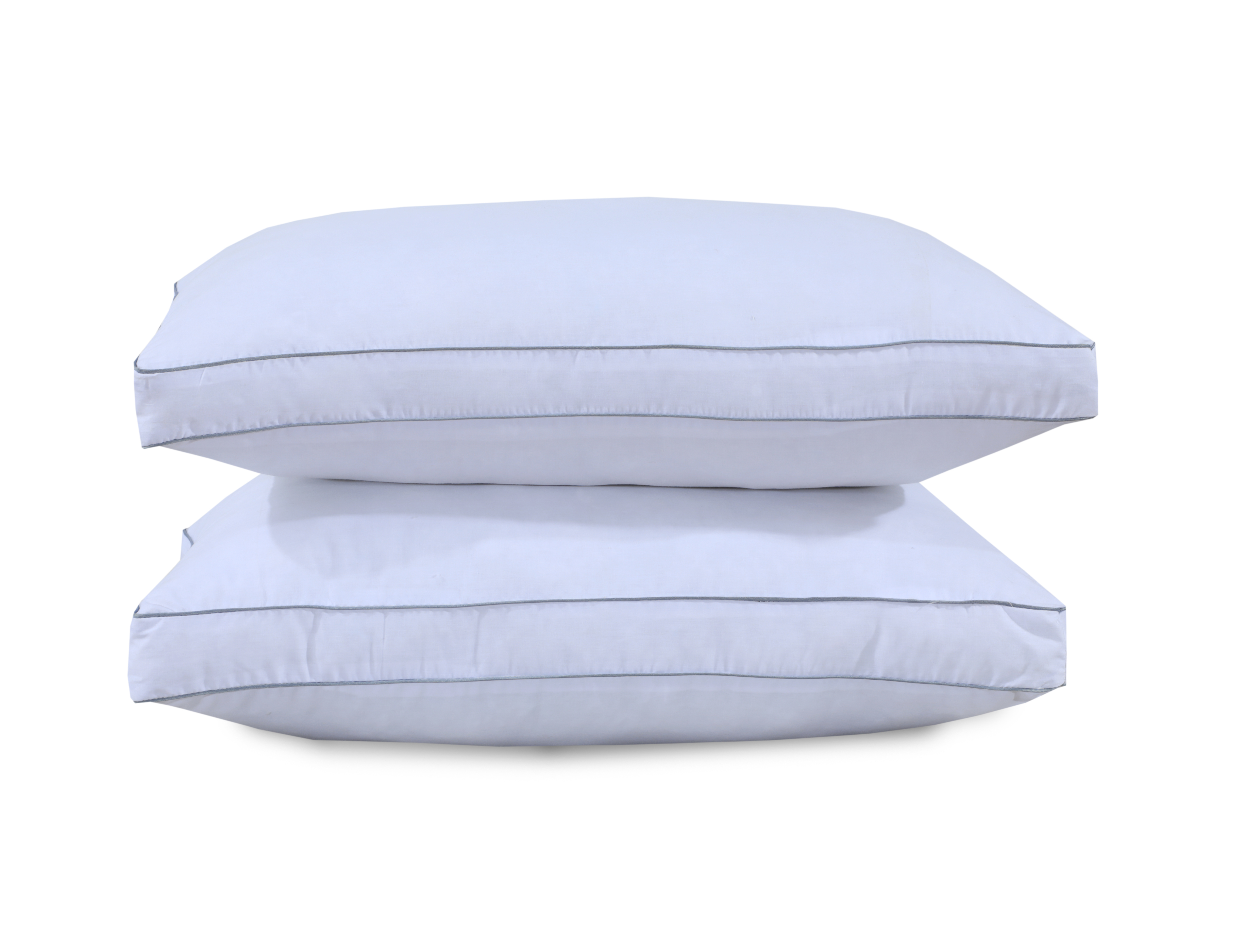 ARLinens Box Pillows Hollowfibre Filled 8cm Deep Cotton Cover Zip Closure Gusseted Pillows
